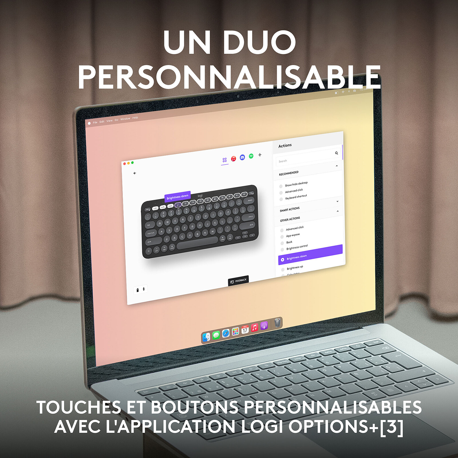 Logitech Pebble 2 Combo for Mac - Pack clavier souris - Garantie 3 ans LDLC
