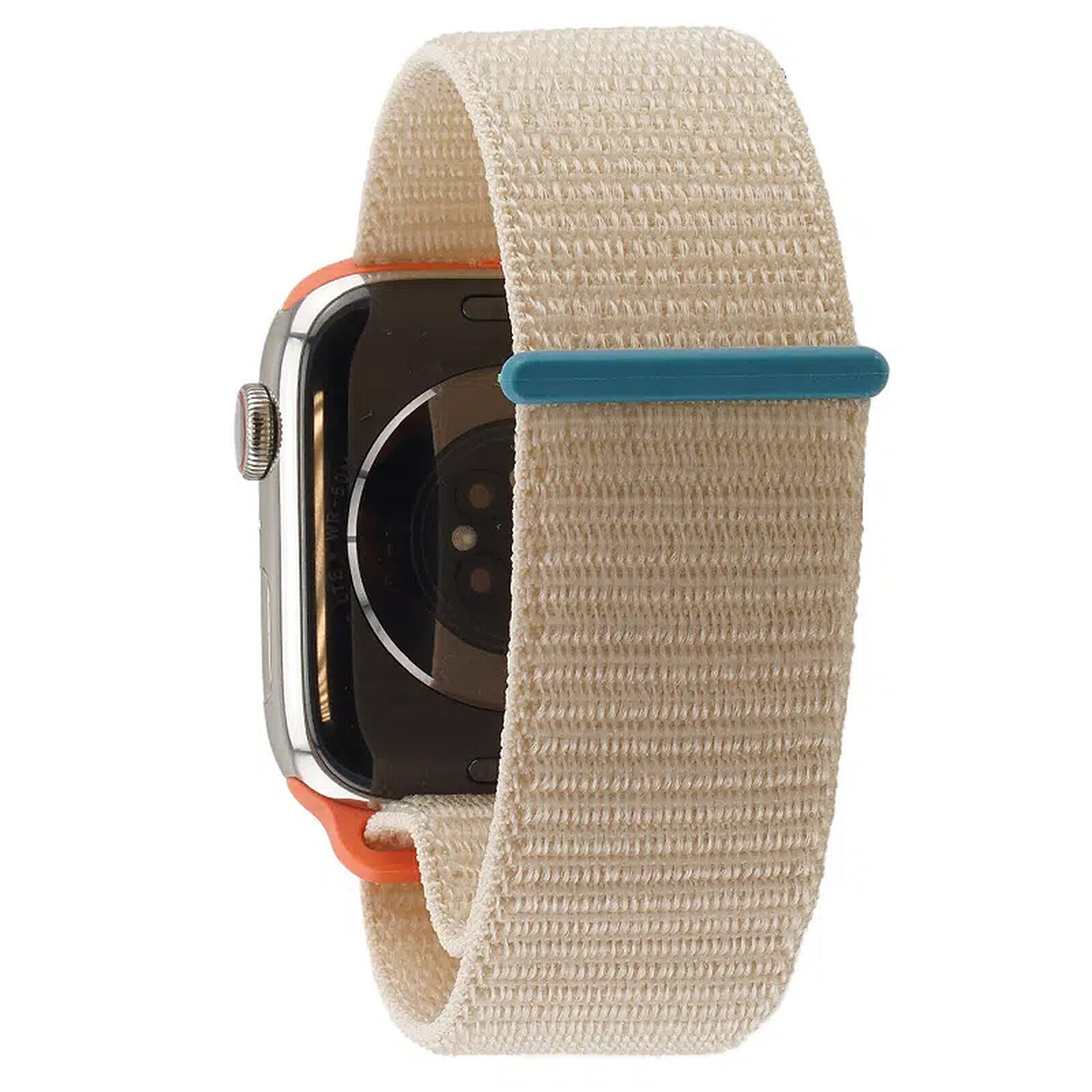 Acheter un modèle Apple Watch SE GPS, Boîtier en aluminium lumière  stellaire de 44 mm, Bracelet Boucle unique tressée Pride Edition - Taille 4  - Apple (FR)