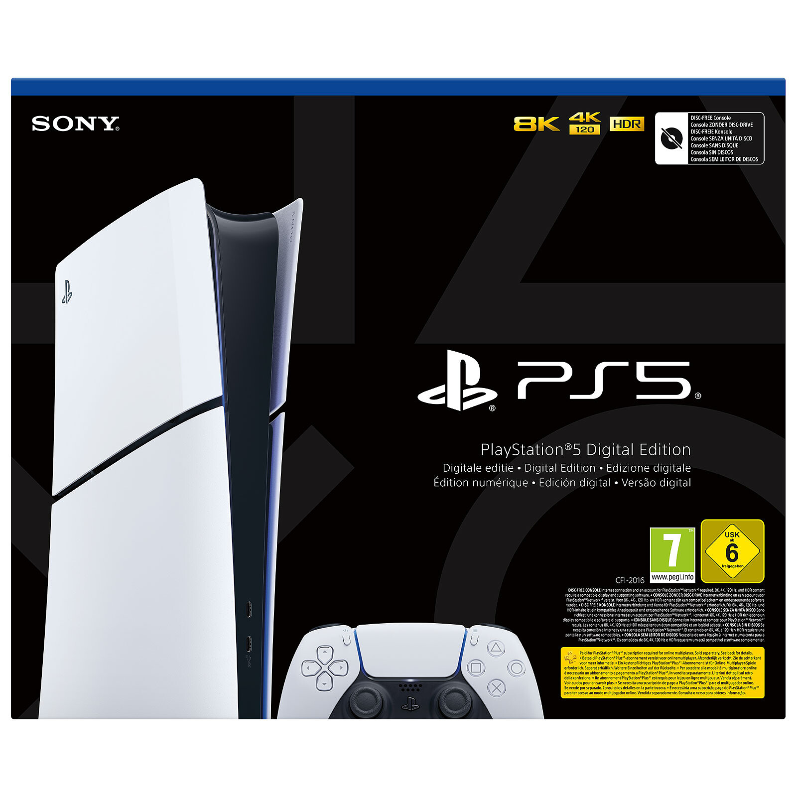 Sony PlayStation 5 Slim Edición Digital - Consola PS5 - LDLC