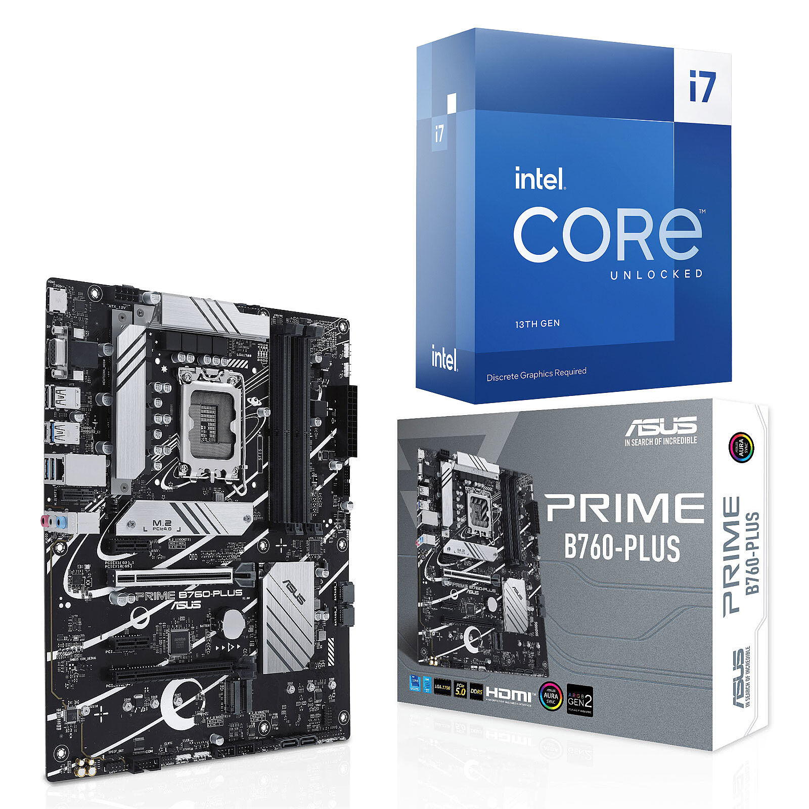 Kit Upgrade PC Intel Core i7-13700KF ASUS PRIME B760-PLUS - Kit upgrade PC  - Garantie 3 ans LDLC