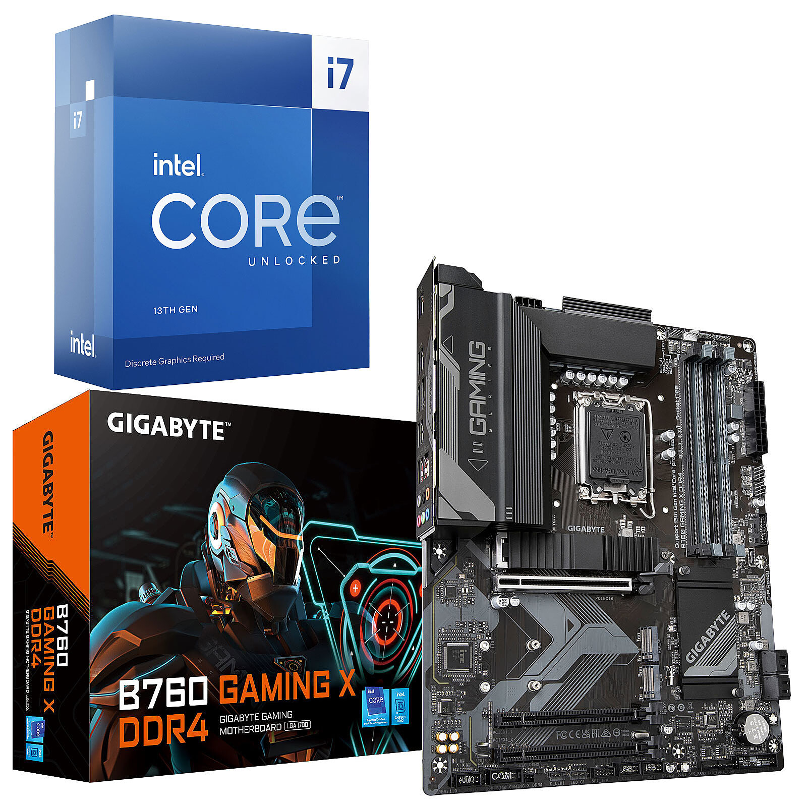 Kit Upgrade PC Intel Core i7-13700KF Gigabyte B760 GAMING X DDR4 - Kit  upgrade PC - Garantie 3 ans LDLC