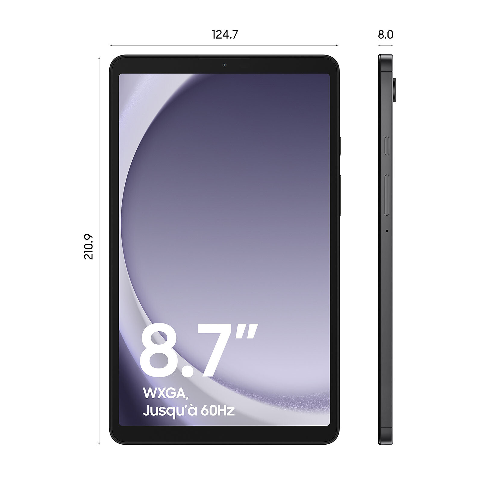 Samsung Galaxy Tab A9 8.7 SM-X110 64 Go Graphite Wi-Fi - Tablette tactile  - Garantie 3 ans LDLC