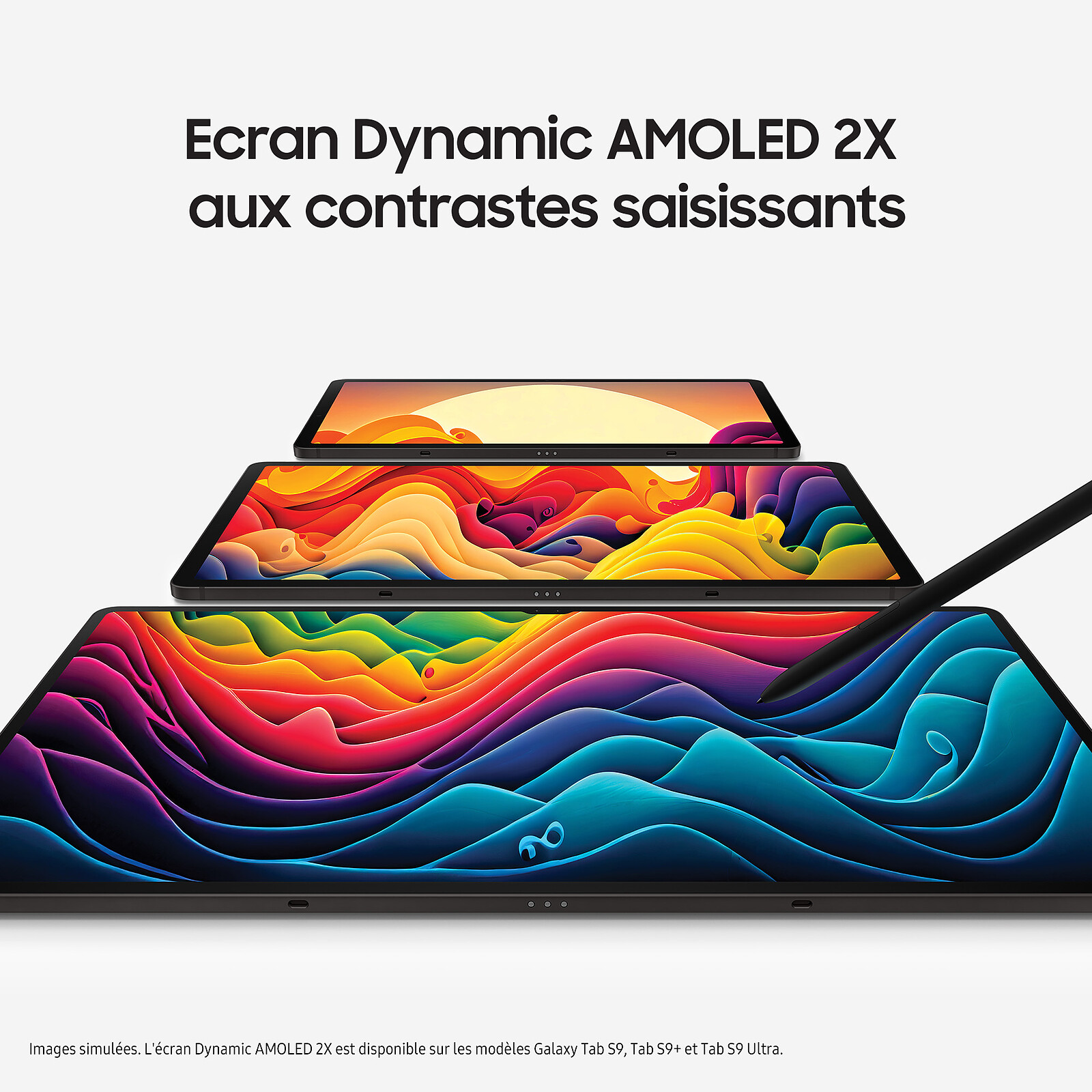 Z Fold5 Stylets universels pour écran Tactile pour Tablette Samsung A8/Samsung  Galaxy Tab S9 Ultra Noir : : High-Tech