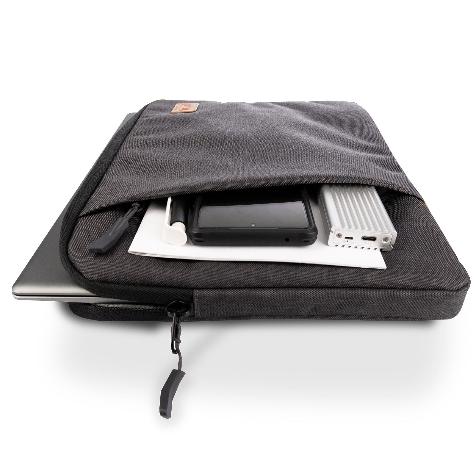 Mobilis - Sacoche pc portable à mémoire de forme 12.5 14 pouces gris rose -  Sac, sacoche, housse - LDLC