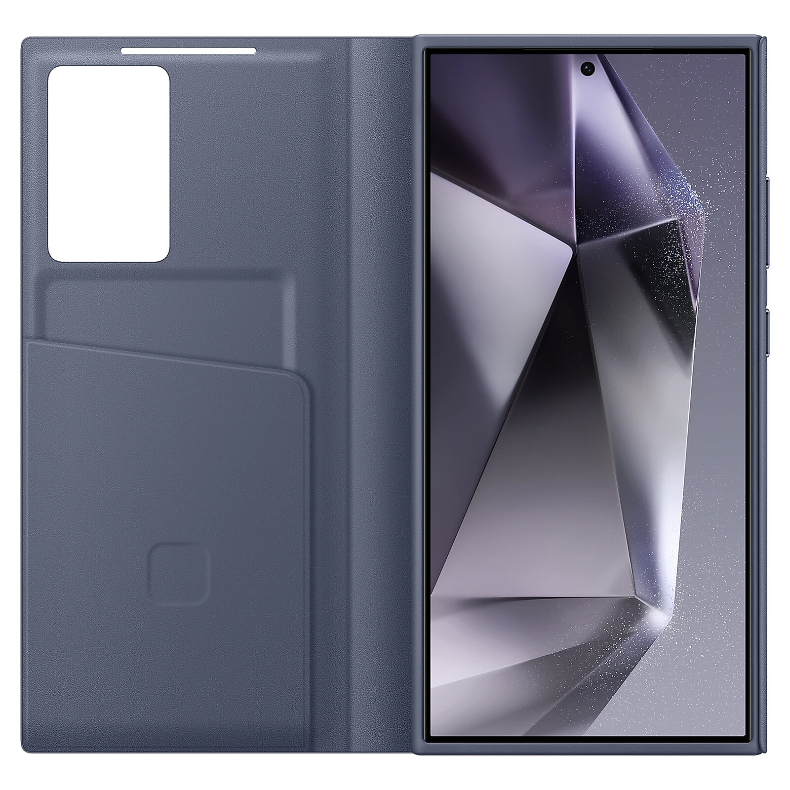 Samsung Smart View Wallet Case Violet Galaxy S24 Ultra - Coque