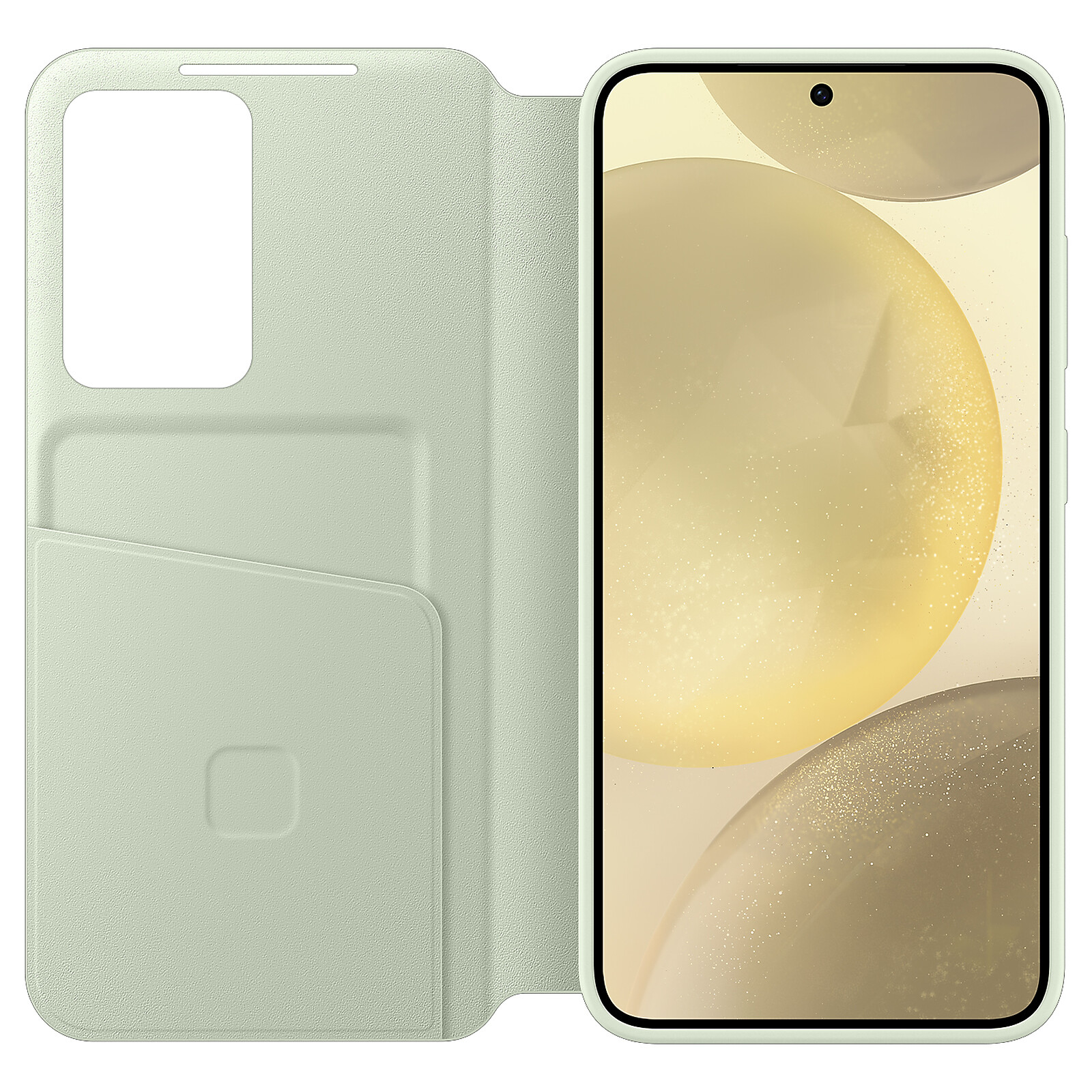 Samsung Smart View Wallet Case Vert Clair Galaxy S24 - Coque téléphone -  Garantie 3 ans LDLC