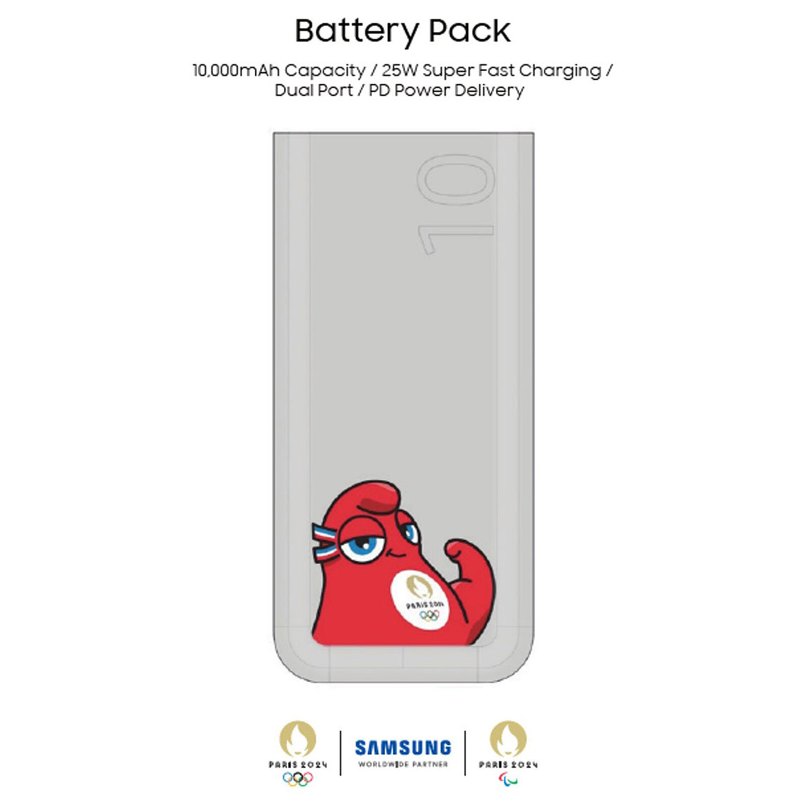 Samsung Batería Externa 25watts 10000mah Usb C Súper Rápida