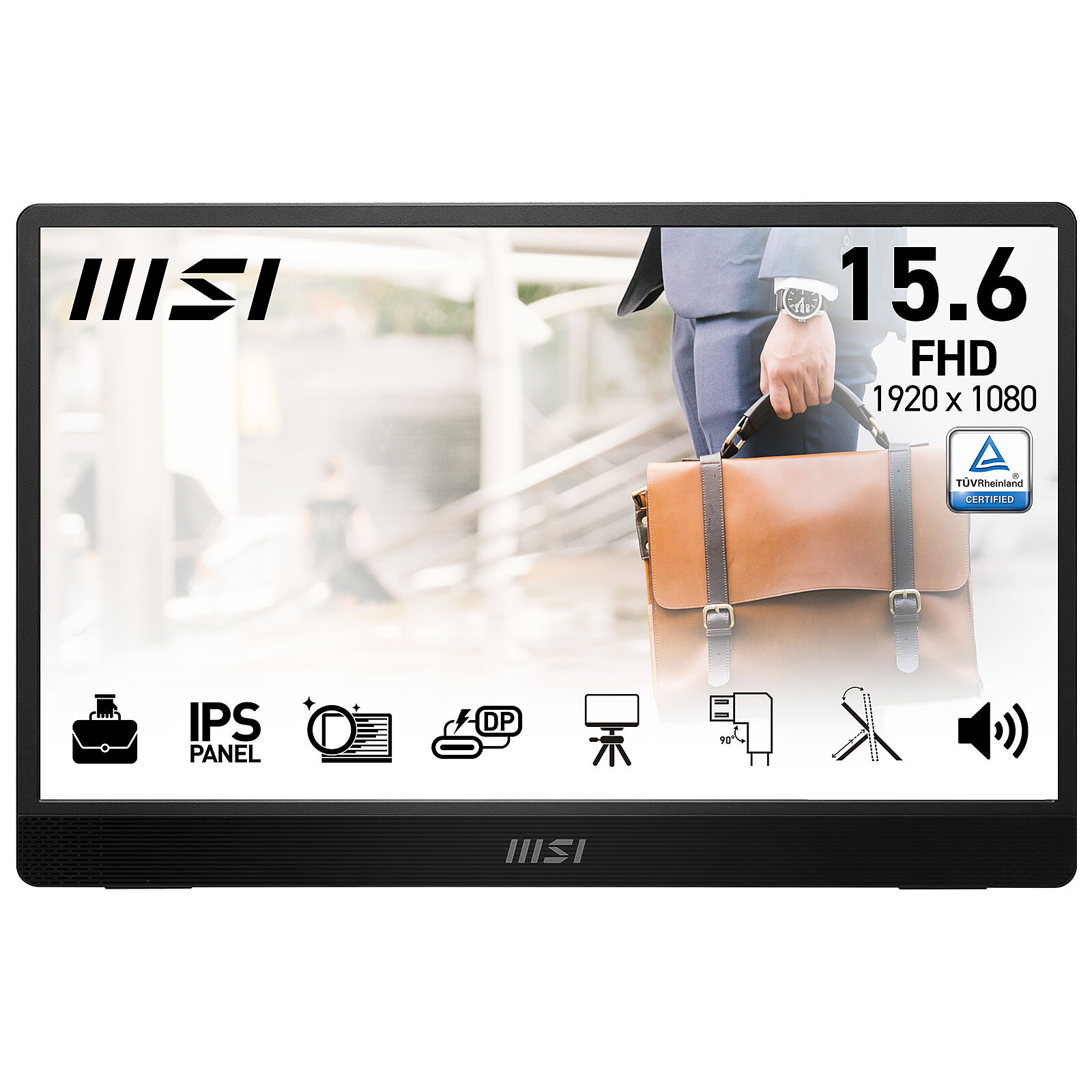 Moniteur Portable ViewSonic VA1655 - 15,6 '' - Full HD - USB-C Et HDMI Bureau Et Maison Garantie 06 Mois