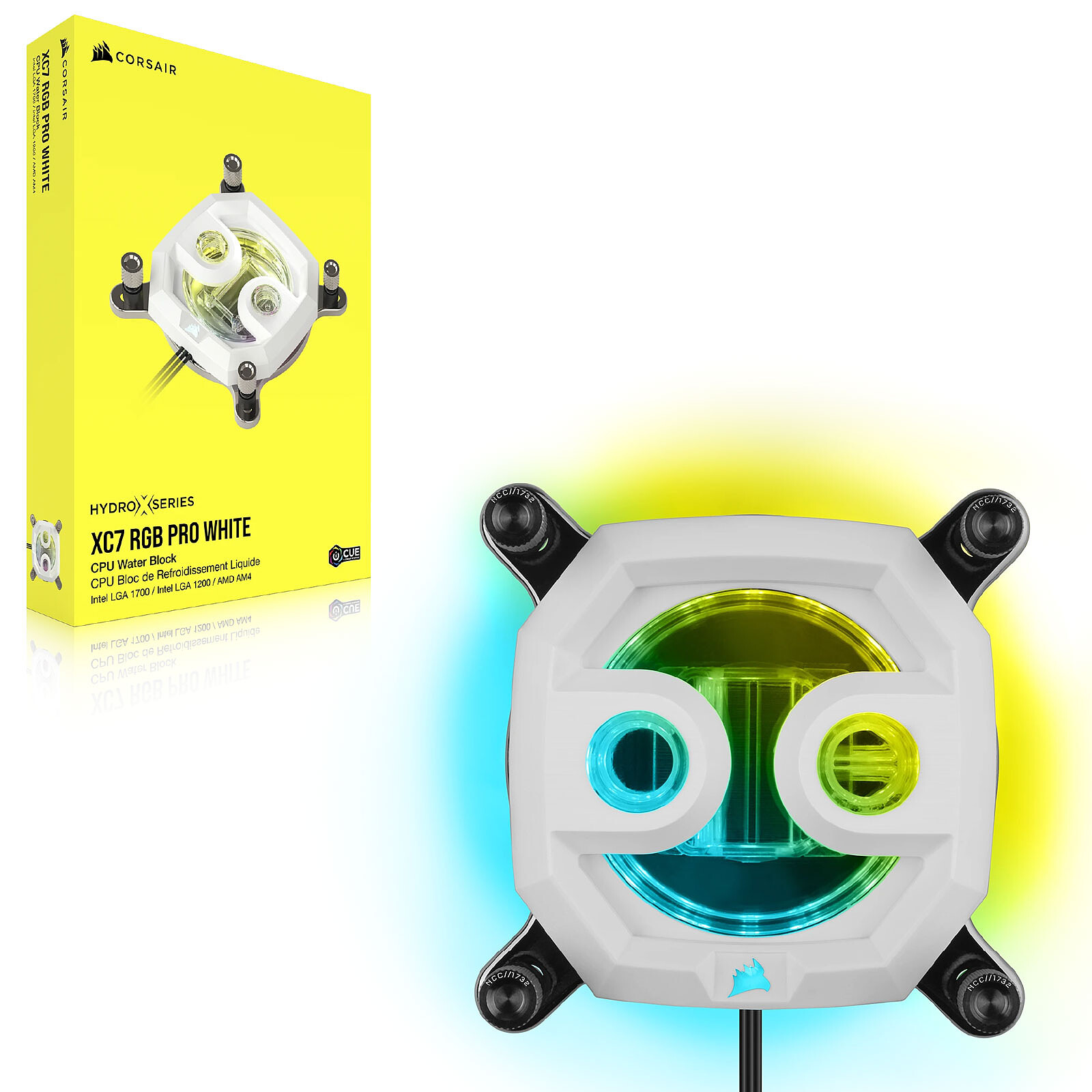 Corsair Hydro X Series XC7 RGB PRO - White - Water cooling - LDLC ...