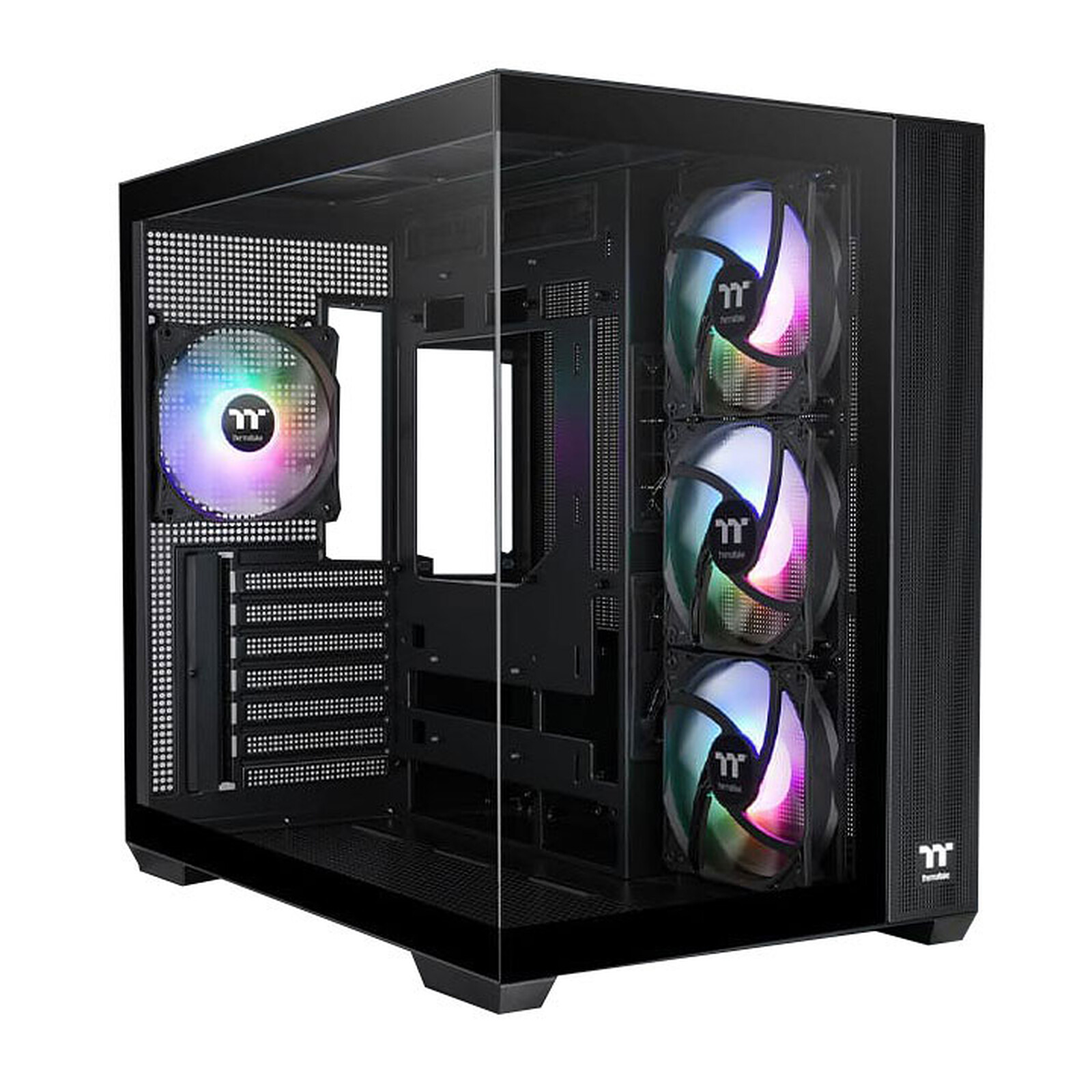 Case Gaming Thermaltake View 380 XL WS ARGB – Mid-Tower Doppia Camera, Vetro Temperato, 4 Ventole ARGB, USB-C, Supporta Radiatori 360mm, Colore Neve