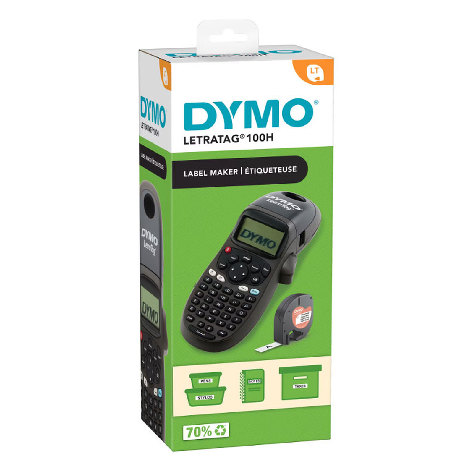DYMO LetraTag LT 100H Noir Titreuse LDLC DYMO LetraTag LT 100H Noir Titreuse LDLC