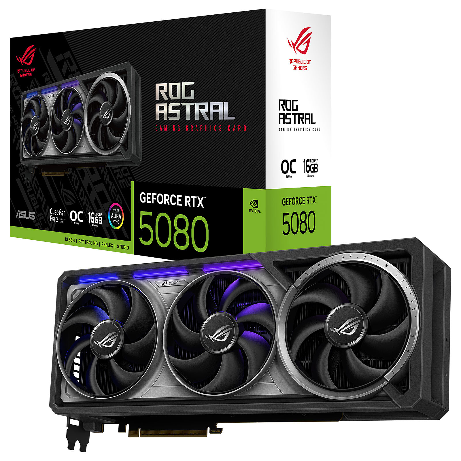 ASUS ROG Astral GeForce RTX 5080 16GB GDDR7 OC Edition . - Graphics ...