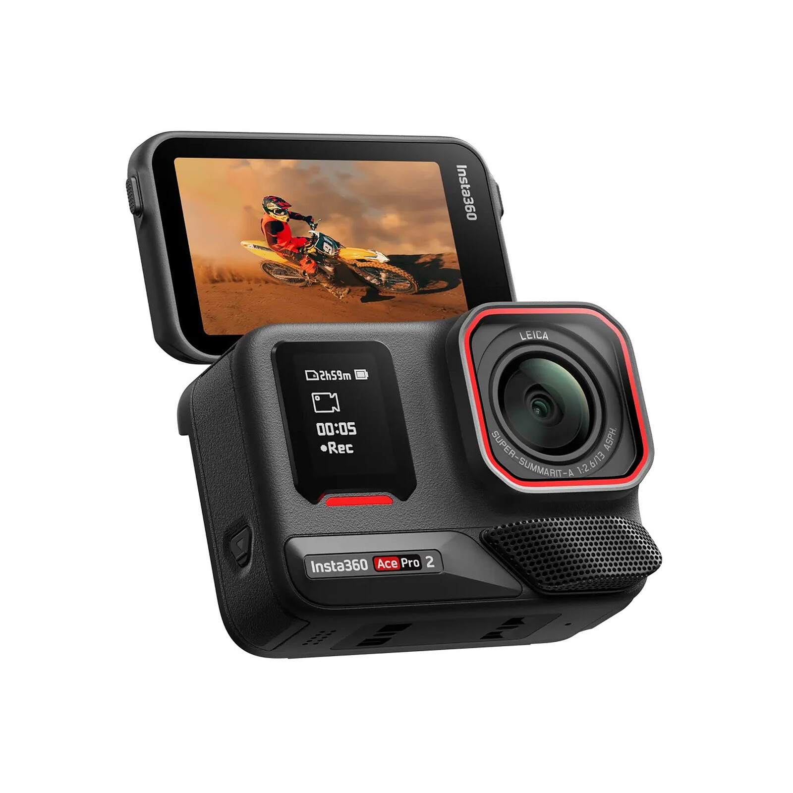 Custodia Rigida Da Viaggio Per Insta360 Ace Pro/Ace – In EVA, Con Scomparti E Tracolla – Grigia, 290x165x55 Mm