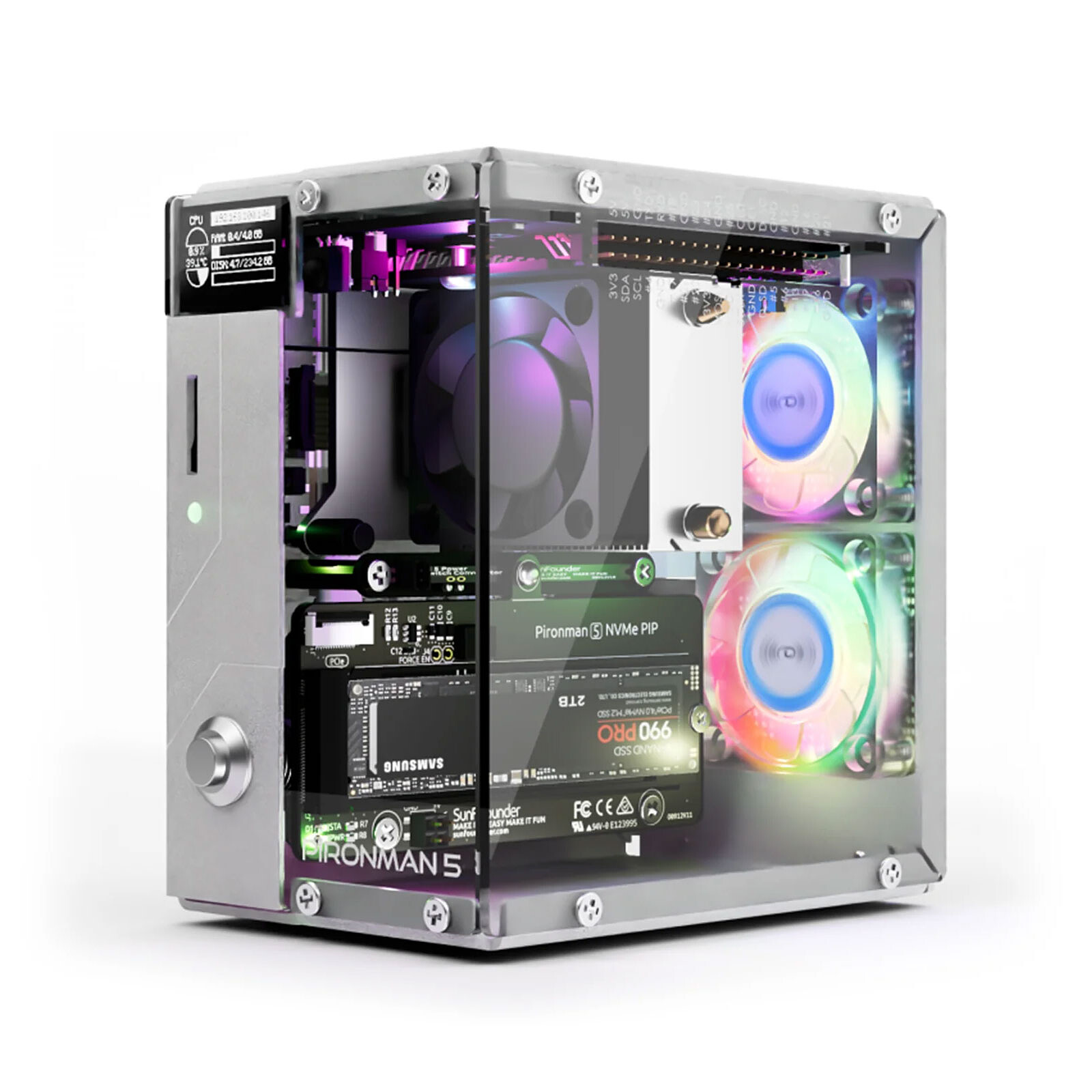 SunFounder Pironman 5 - Boîtier Raspberry Pi - LDLC