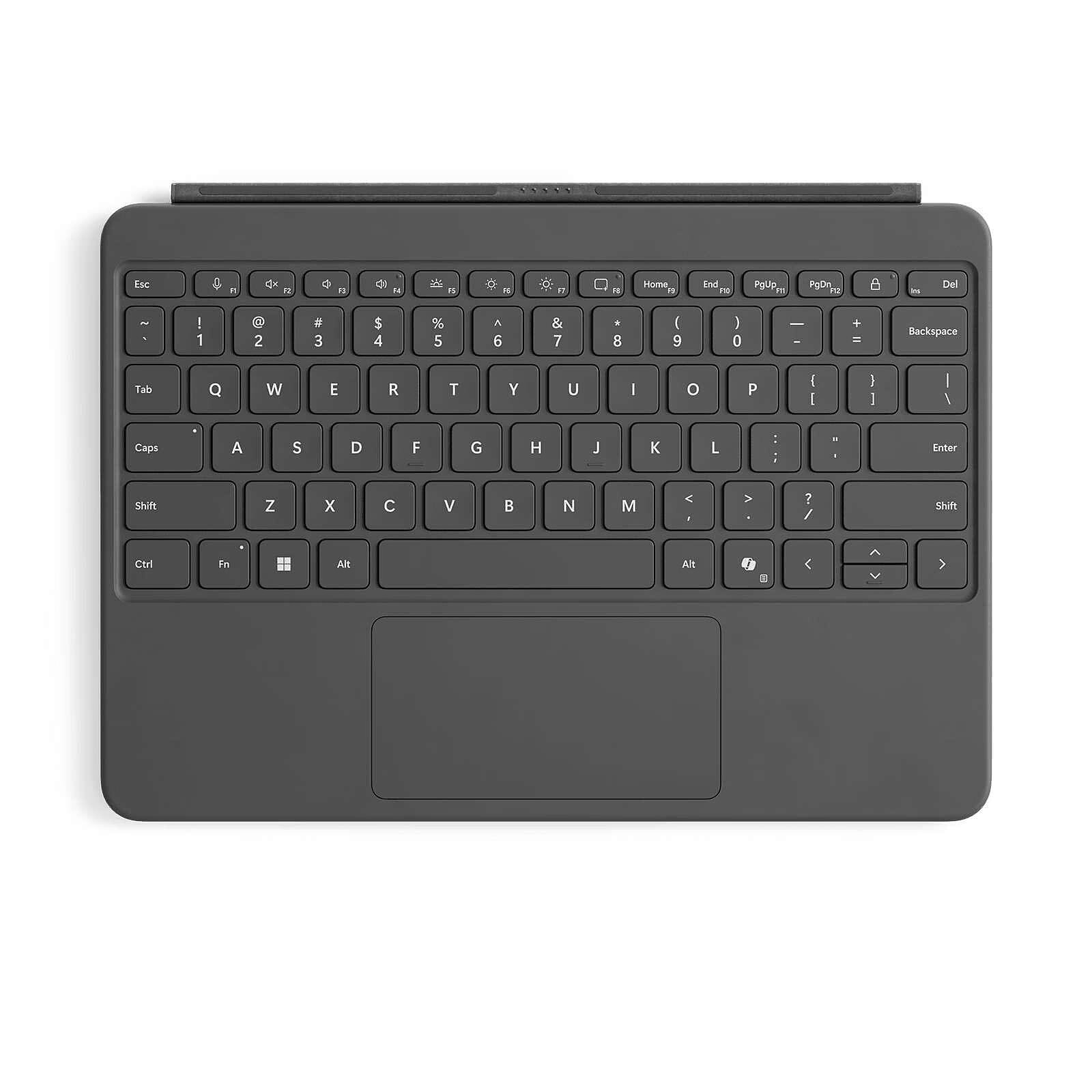 Clavier Surface Pro Type Cover Clavier Rétroéclairé 7 Couleurs Usb C Rechargeable Noir Clavier