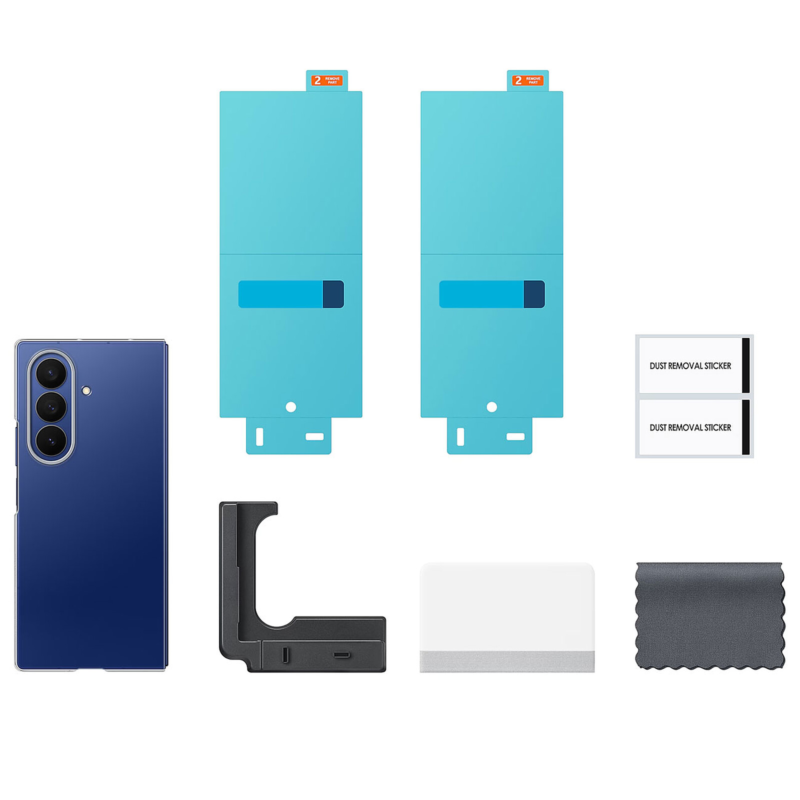 DeinDesign Custodia In Silicone Per Nokia 7.2 – Cover Trasparente Con Stampa Blu Monocolore – Antiscivolo E Anti-ingiallimento