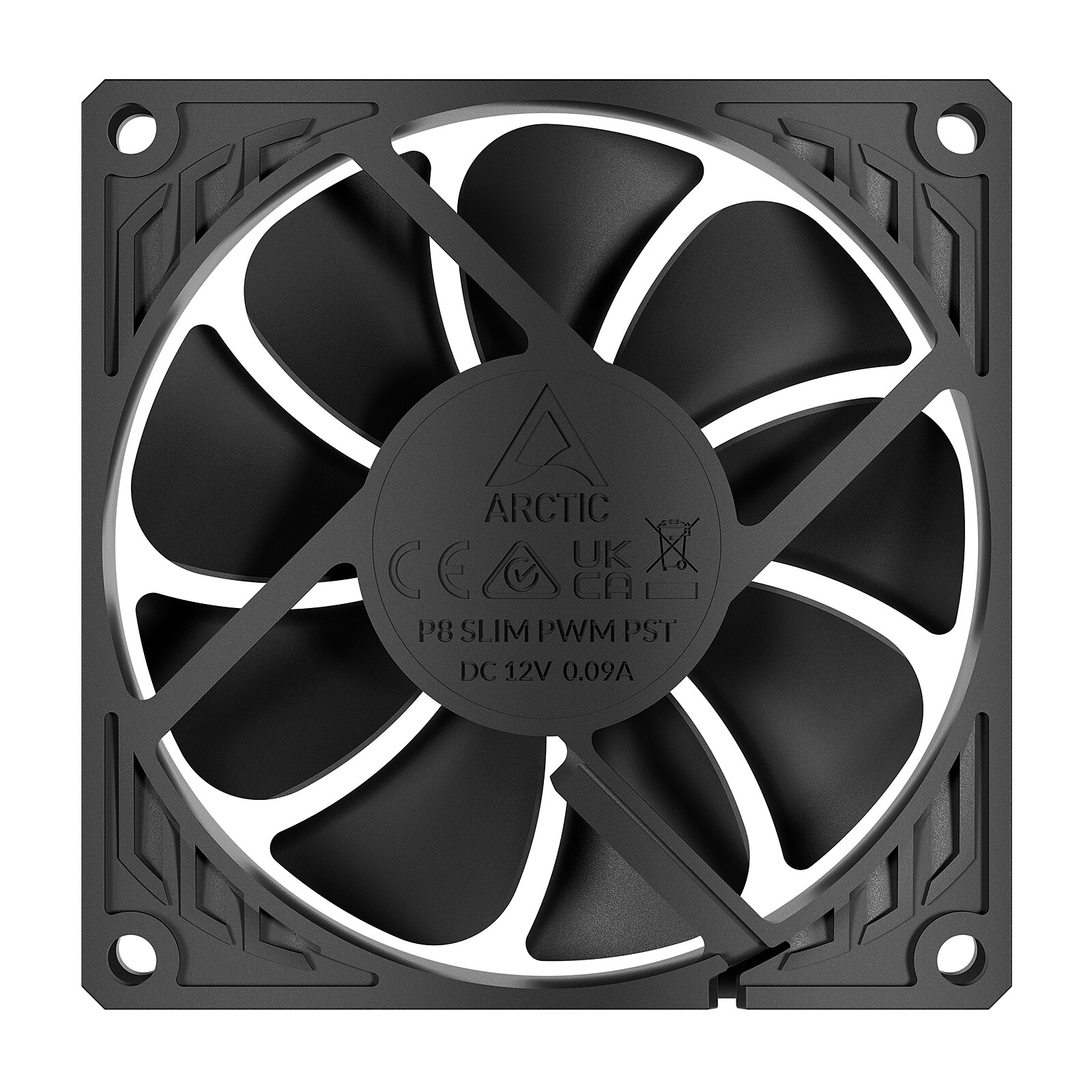 thumbnail image 2 of ARCTIC P8 MAX 80mm PWM Fan – High Performance, 5000 RPM, Dual Ball Bearing (B-Stock) 2 of 6