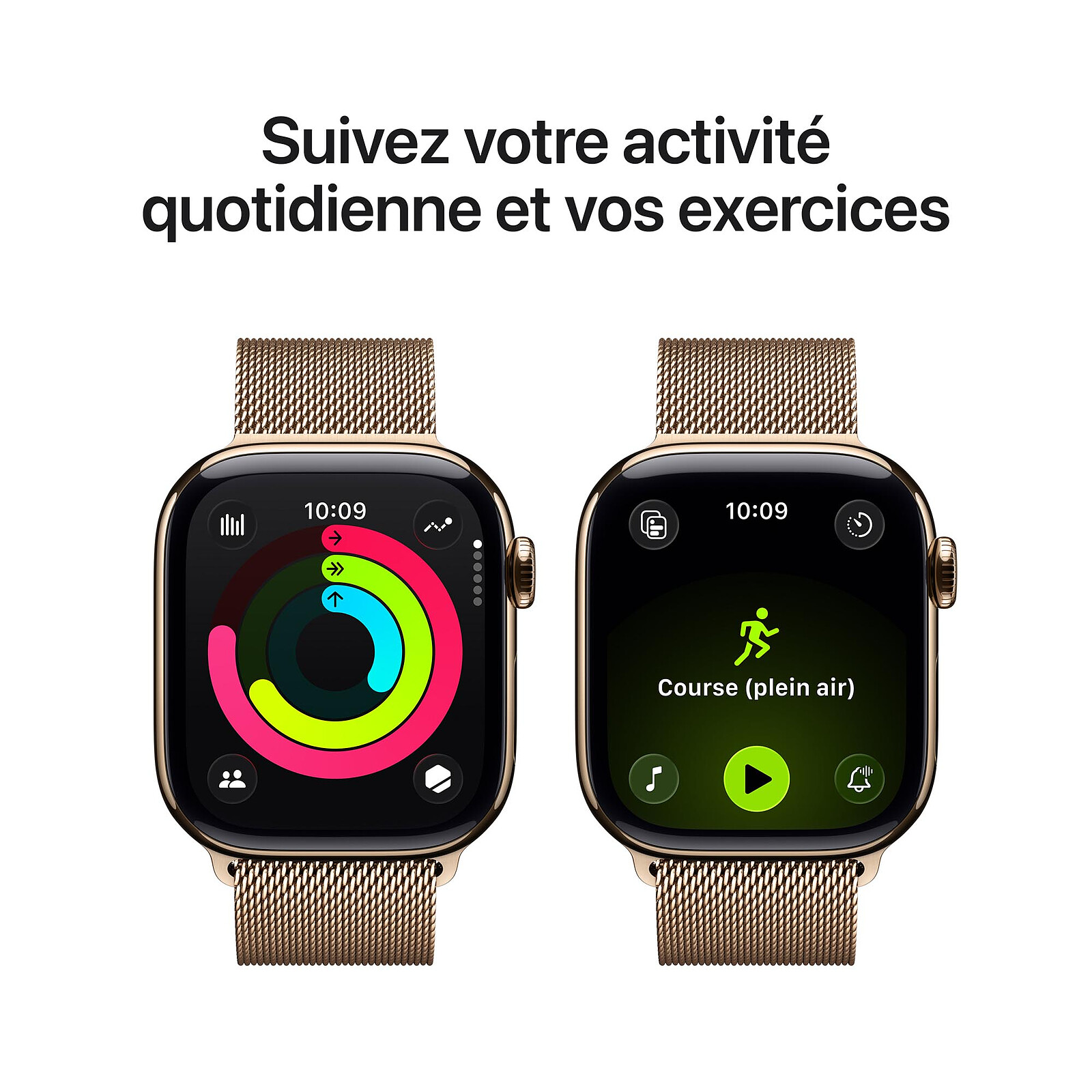 Apple Watch Series 11 GPS Cellular 42 mm Titanium Gold Milanese