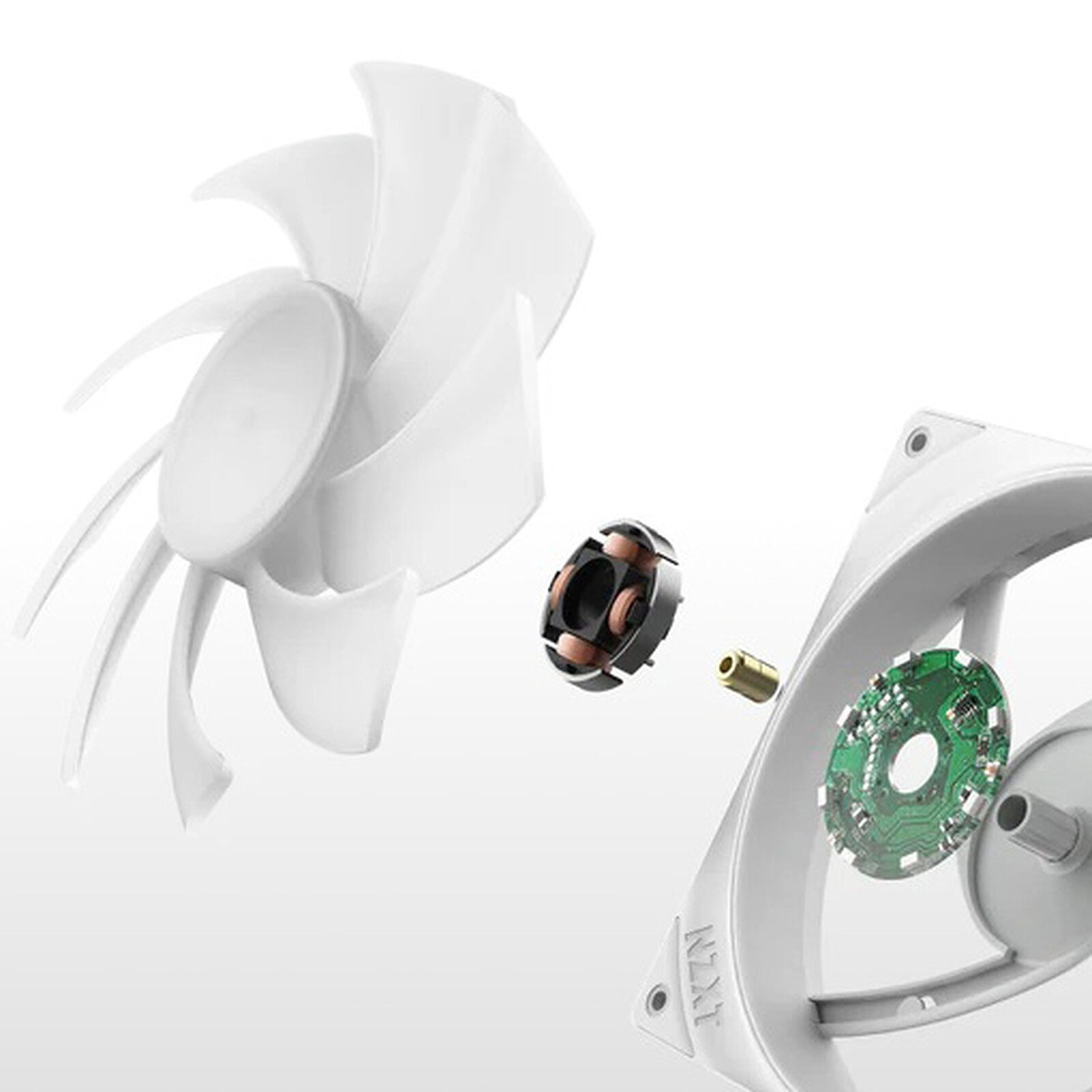 NZXT F420 RGB Core (White) - Case fan - LDLC