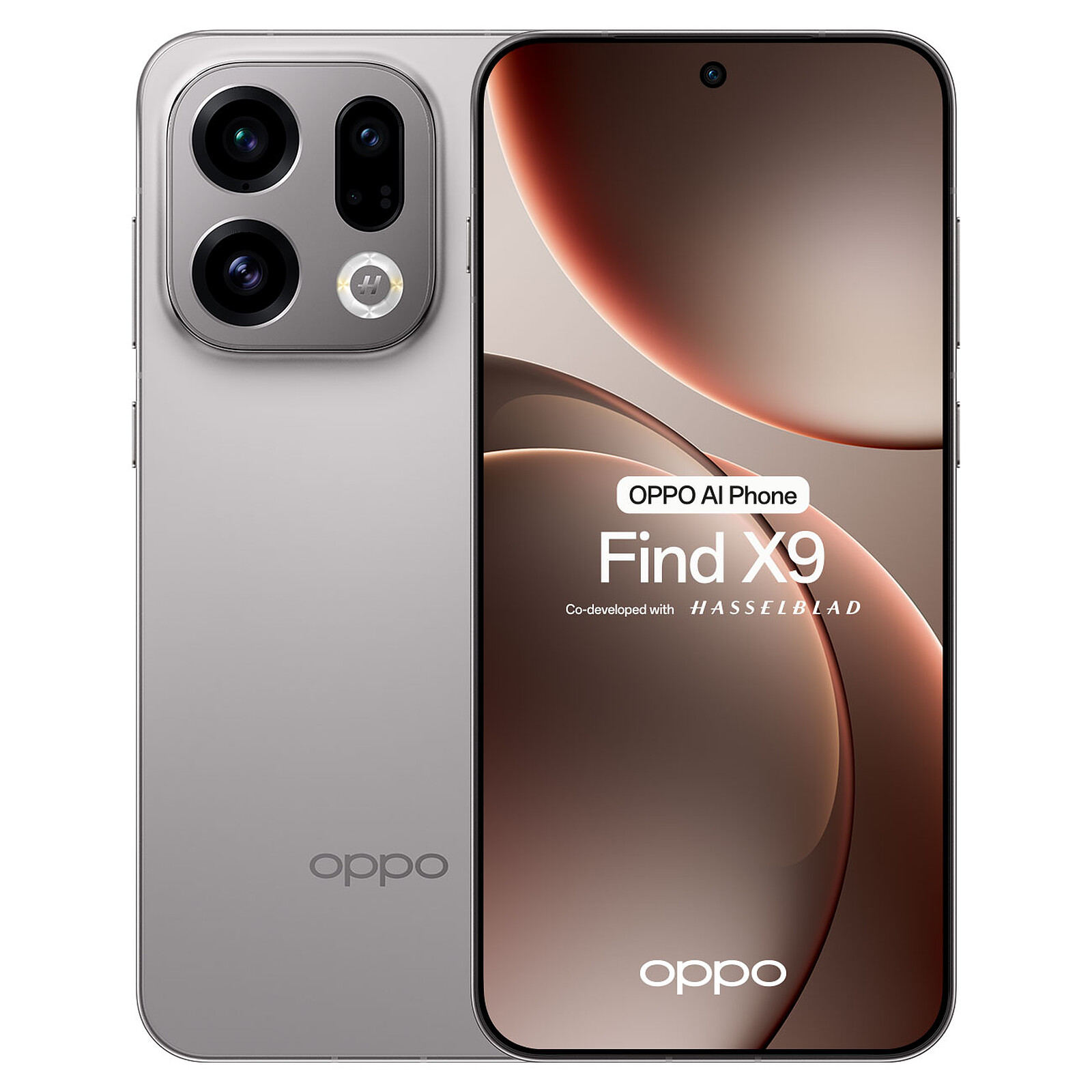 OPPO Find X9 5G – 12 Go RAM / 512 Go – Écran ProXDR 6,59" 120 Hz – Appareil Photo Hasselblad 50 MP – Batterie 7025 MAh – IP69 – Titanium Grey