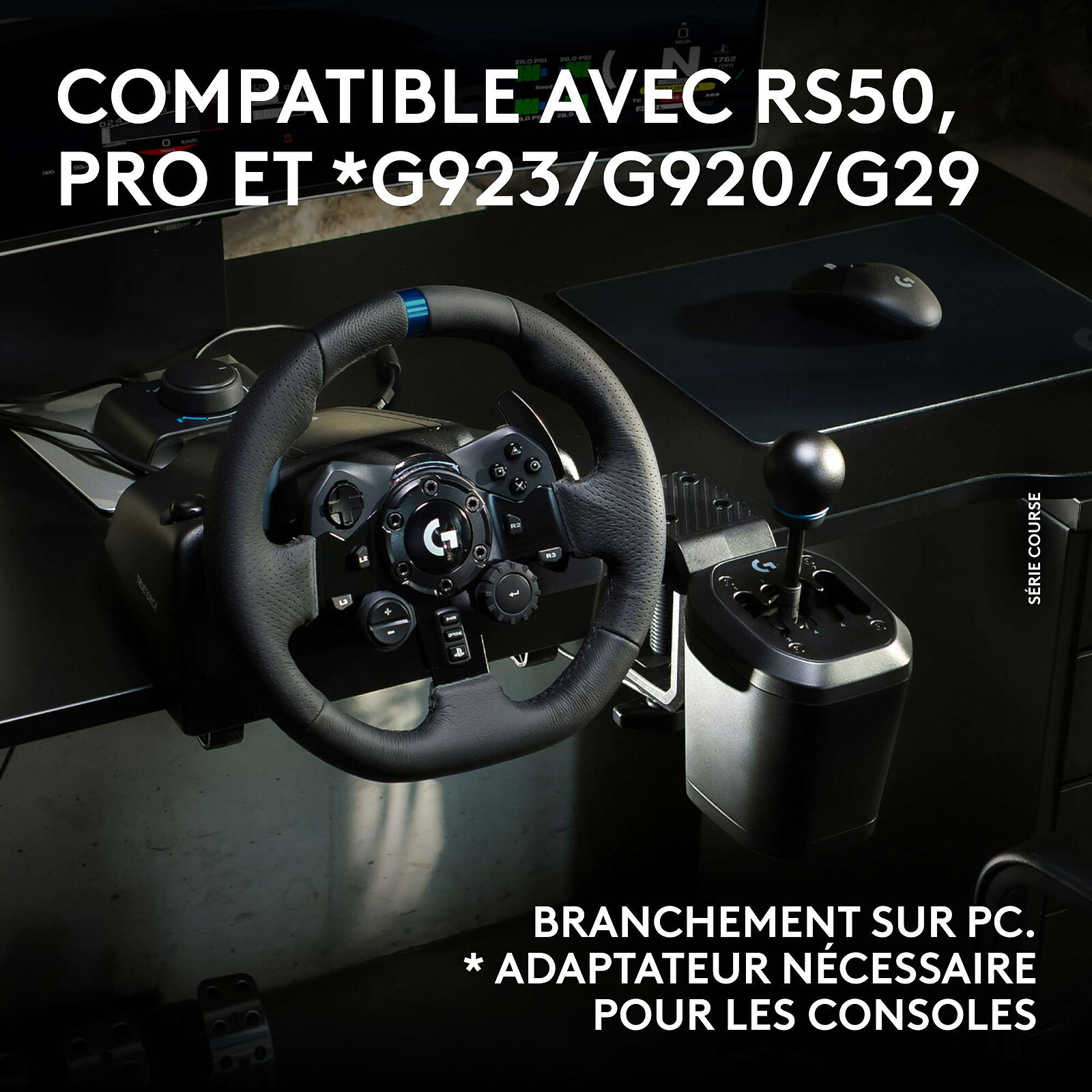 Logitech G RS H-Shifter - Volante PC - LDLC