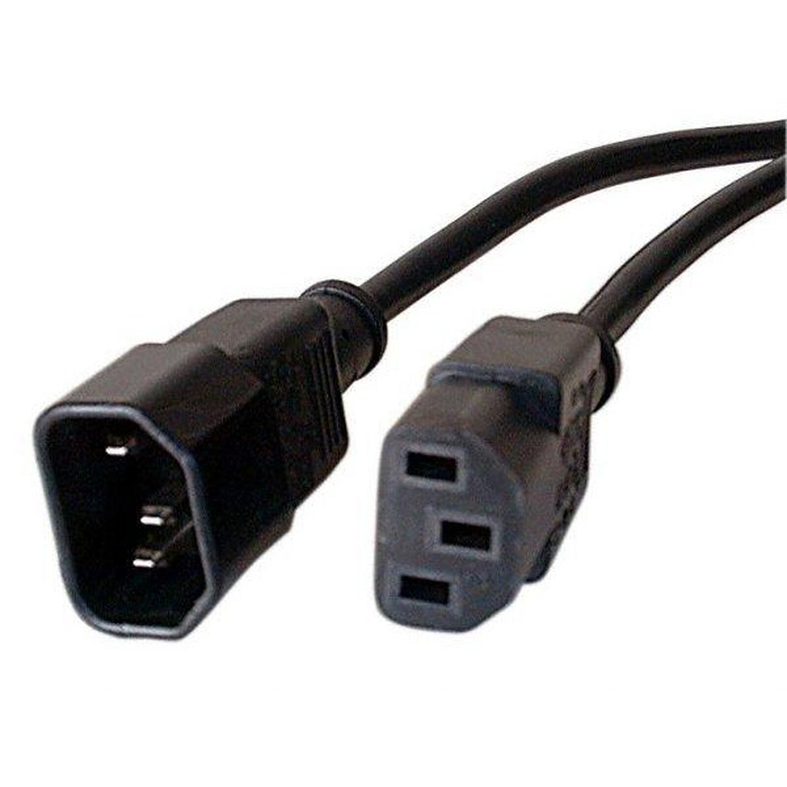 Rallonge d'alimentation pour PC, moniteur et onduleur (1.8 m) - (coloris  noir) - Câble Secteur - Garantie 3 ans LDLC