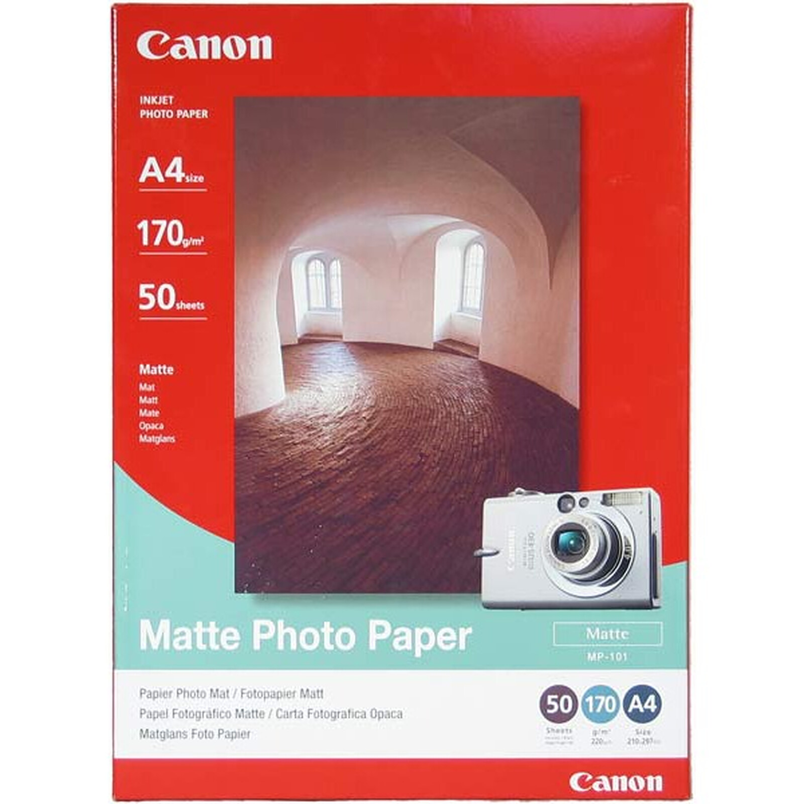 Papier photo mat A3 Canon MP-101 - 40 feuilles dans Papier photo
