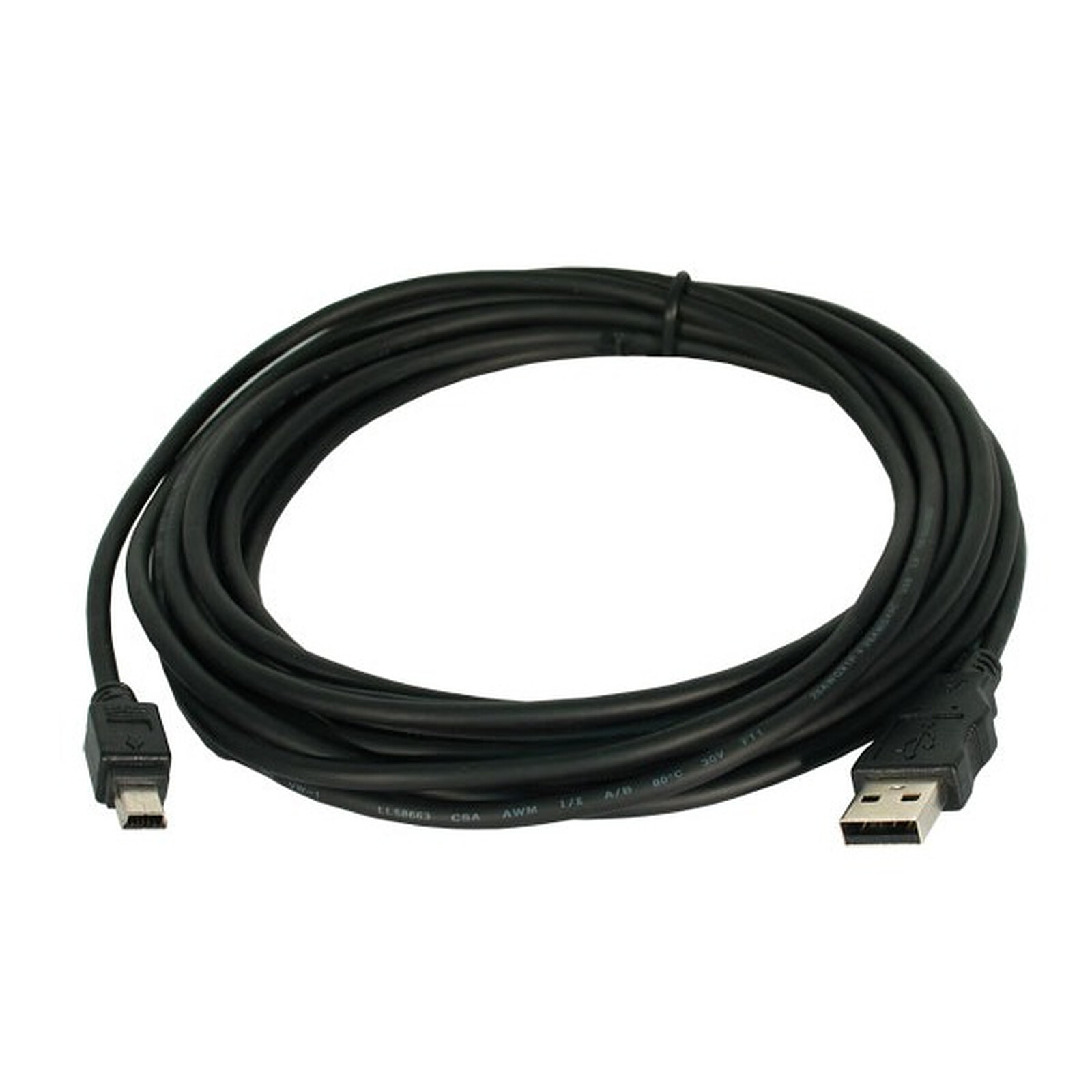 Unir ignorancia Subir Cable USB 2.0 para periférico mini USB - 5 m - USB Genérica en LDLC