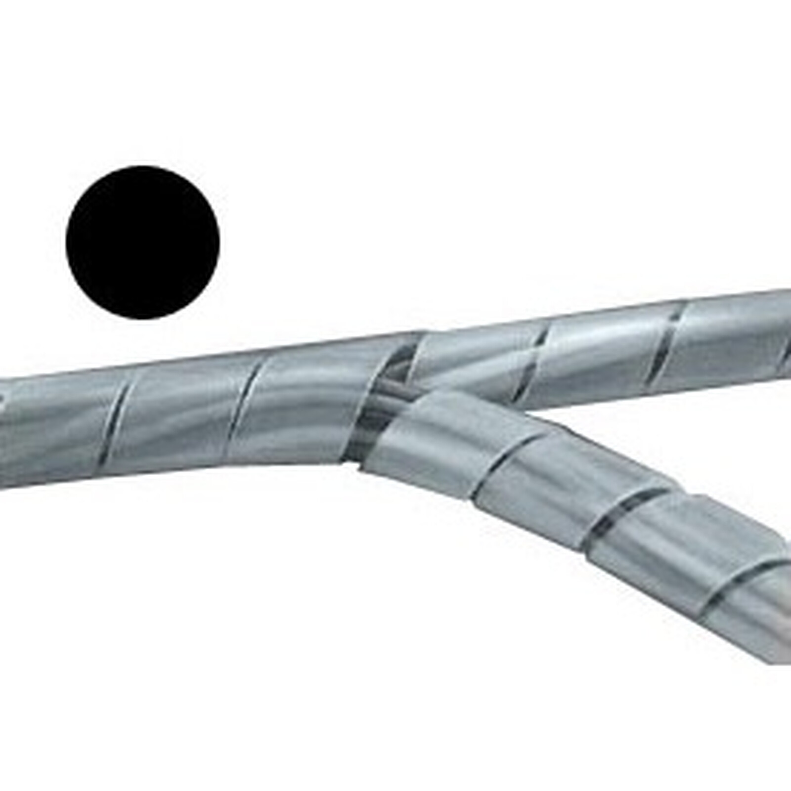 Gaine de rangement pour câbles - diamètre 100 mm max. - longueur 10 m  (coloris noir) - Passe câble - Garantie 3 ans LDLC