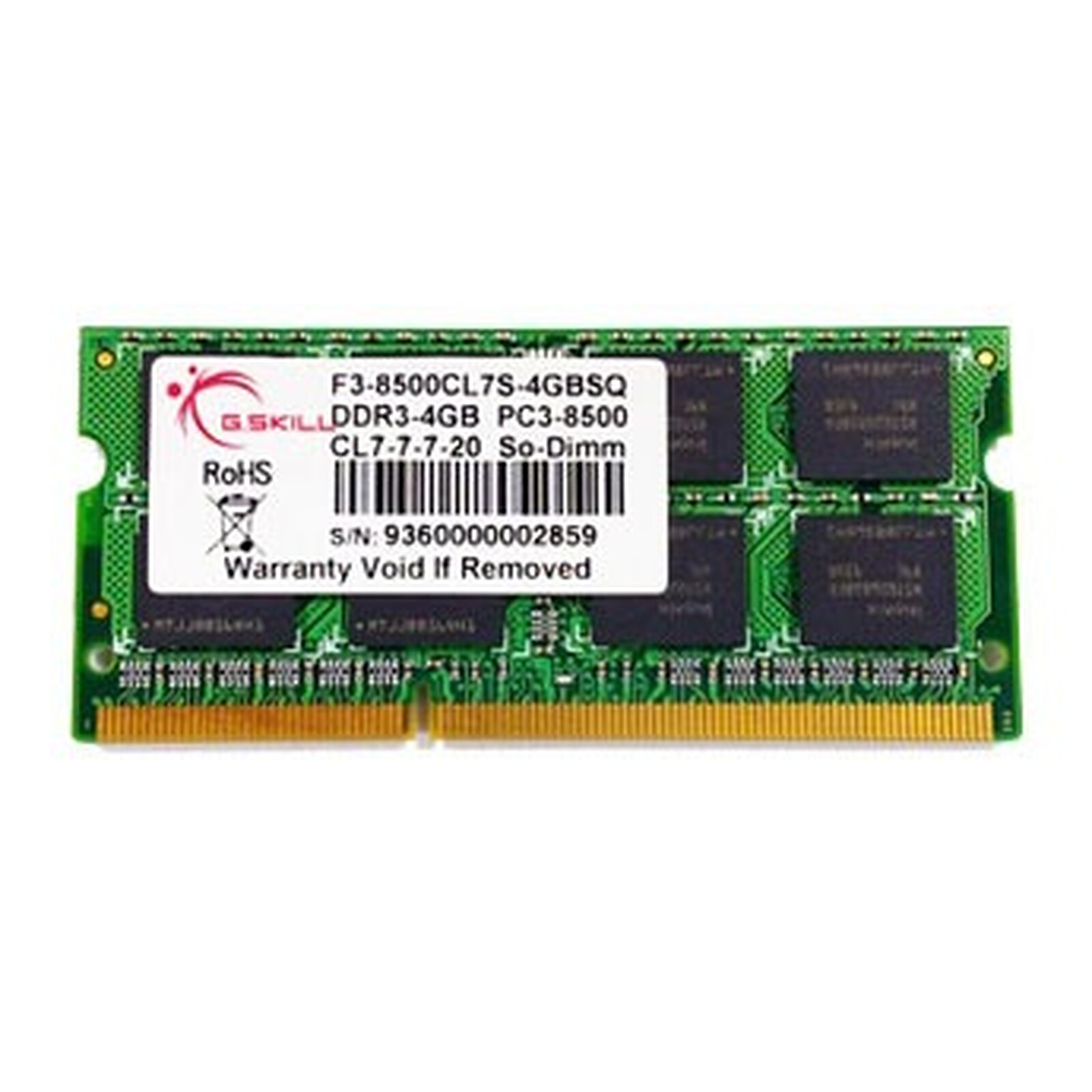 SODIMM 4 GB DDR3 MHz - Memoria G.Skill en LDLC