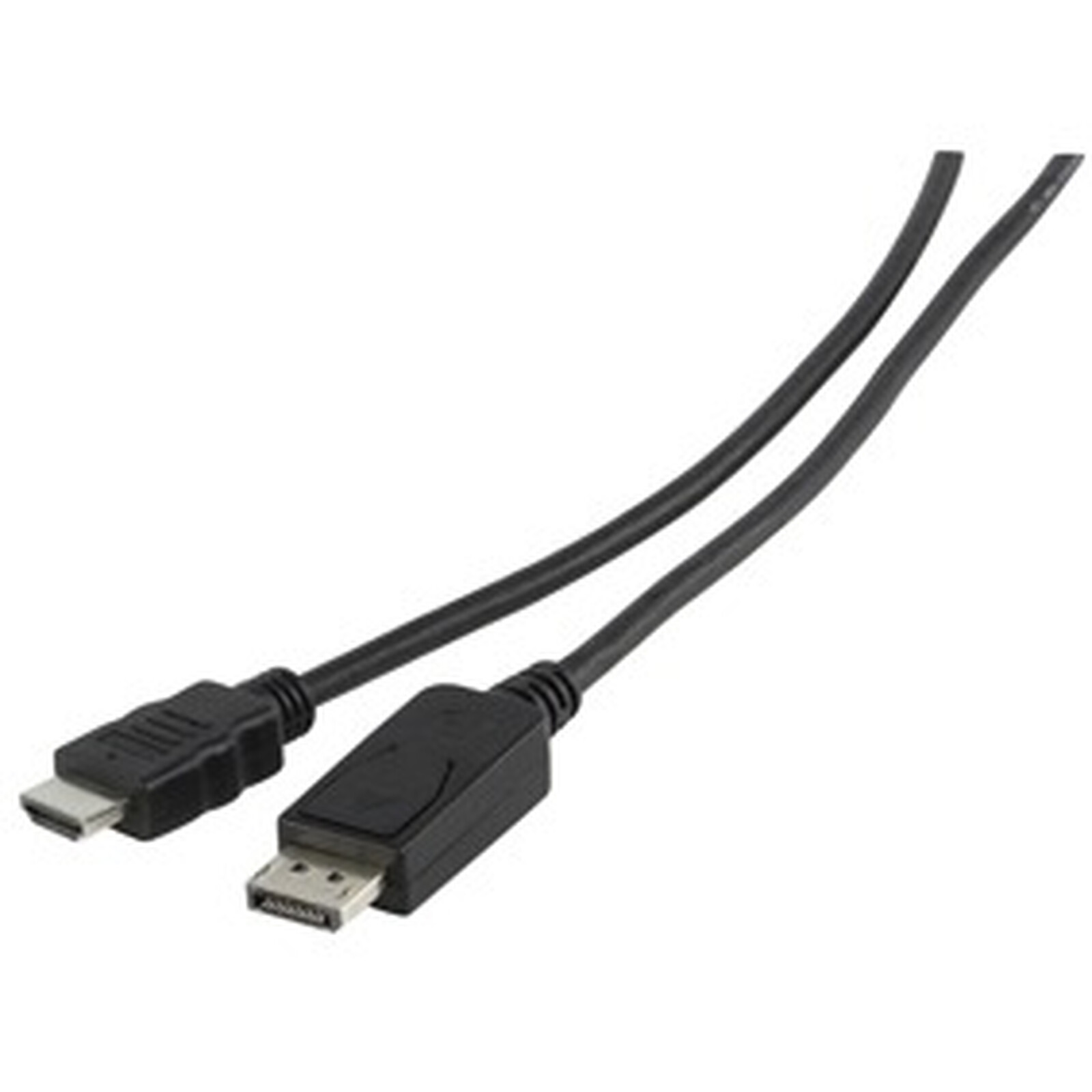 Câble DisplayPort vers HDMI 2m - 4K 30Hz - Adaptateur DP vers HDMI -  Convertisseur pour Moniteur DP 1.2 à HDMI - Connecteur DP à Verrouillage -  Cordon