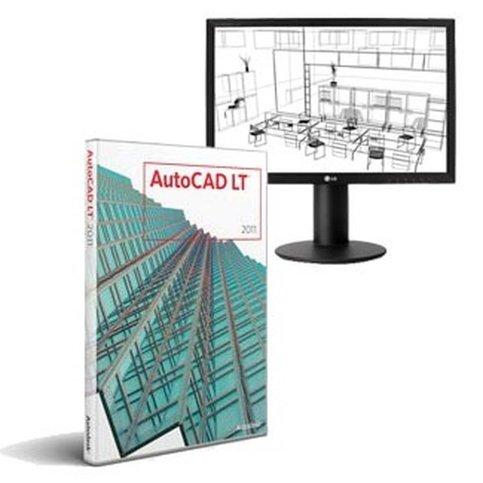 Autodesk Autocad Lt 2011 Lg 22 Lcd W2220p Bf Autodesk