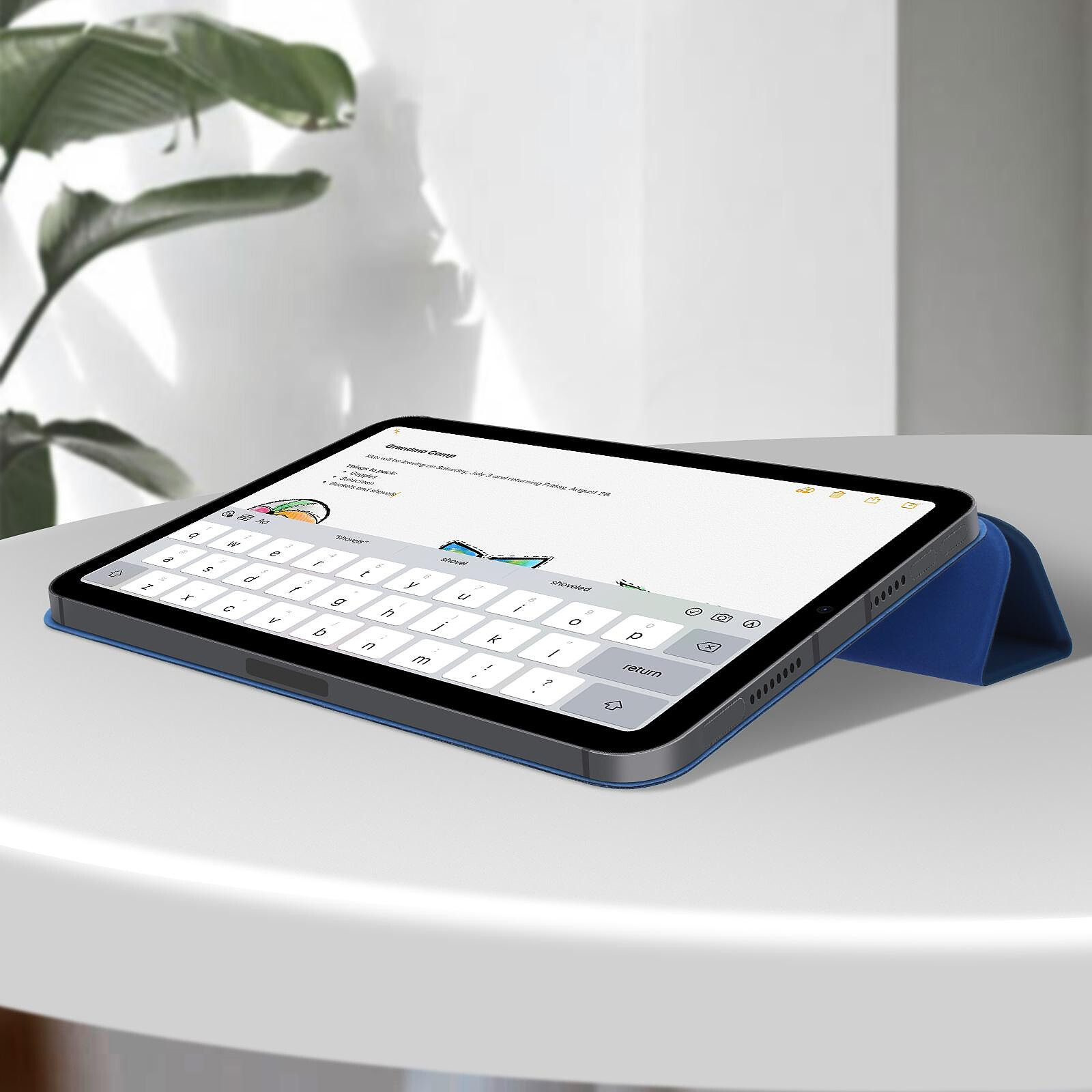 Avizar Étui pour iPad Mini 4 / 5 Fonction Support Rotatif 360° Bleu Nuit -  Etui tablette - LDLC