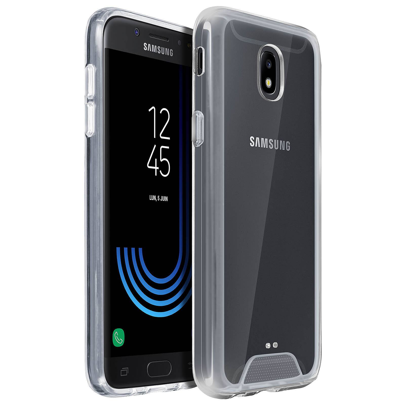 Novago Compatible avec Samsung Galaxy J5 2016 Pack de 3 Coques Souples Transparentes et résistantes Anti Choc avec Impression de qualité Pack 1 