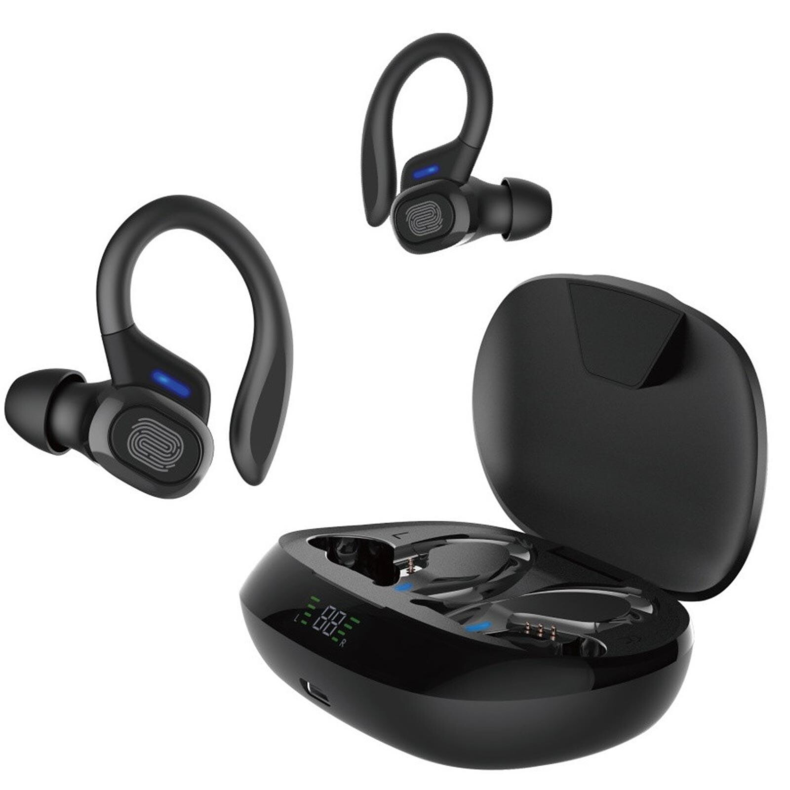 Avizar Ecouteurs Sport Bluetooth Casque Sans-fil Télécommande Micro Rouge -  Kit piéton et Casque - LDLC