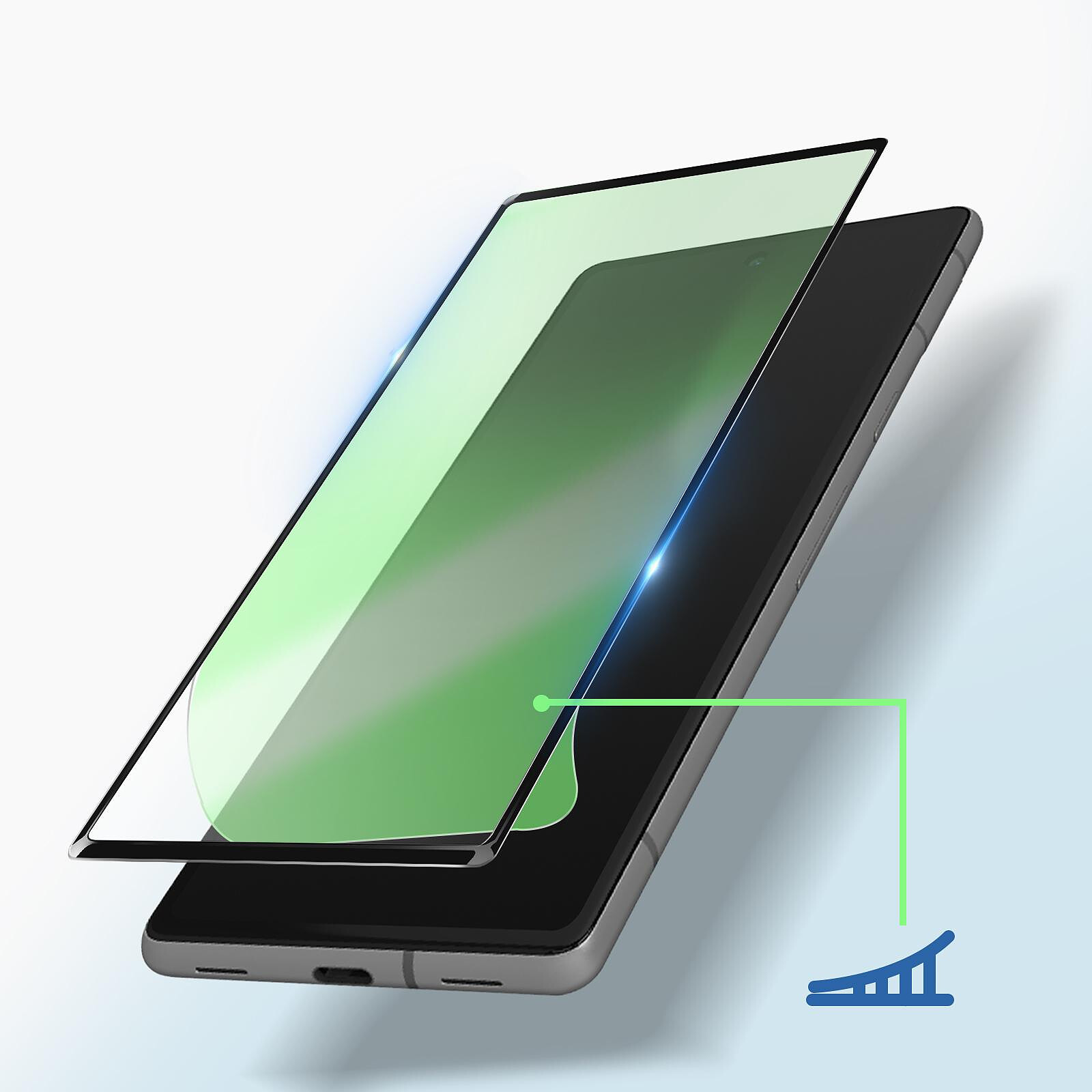 Avizar Verre trempé pour Samsung Galaxy A53 5G Dureté 9H Bords biseautés  Noir - Protection écran - LDLC