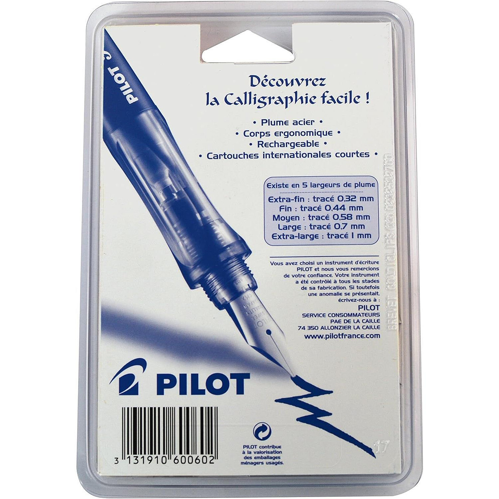 PILOT Stylo Plume pour Calligraphie Plumix - 0,7 mm