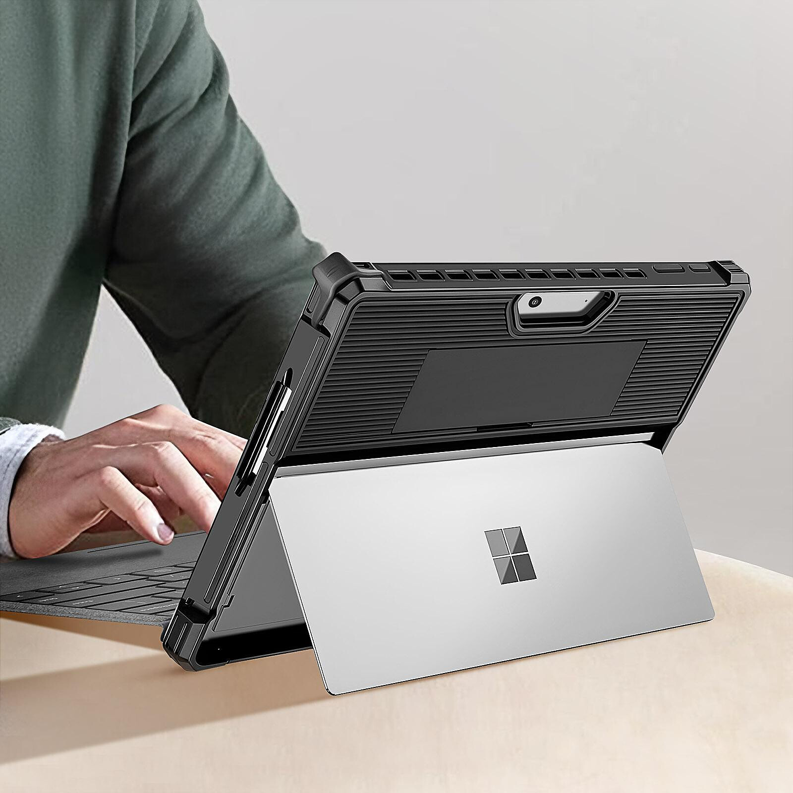 Avizar Coque pour Microsoft Surface Pro 9 Silicone Bumper Poignée  Bandoulière Noir - Sac, sacoche, housse - LDLC