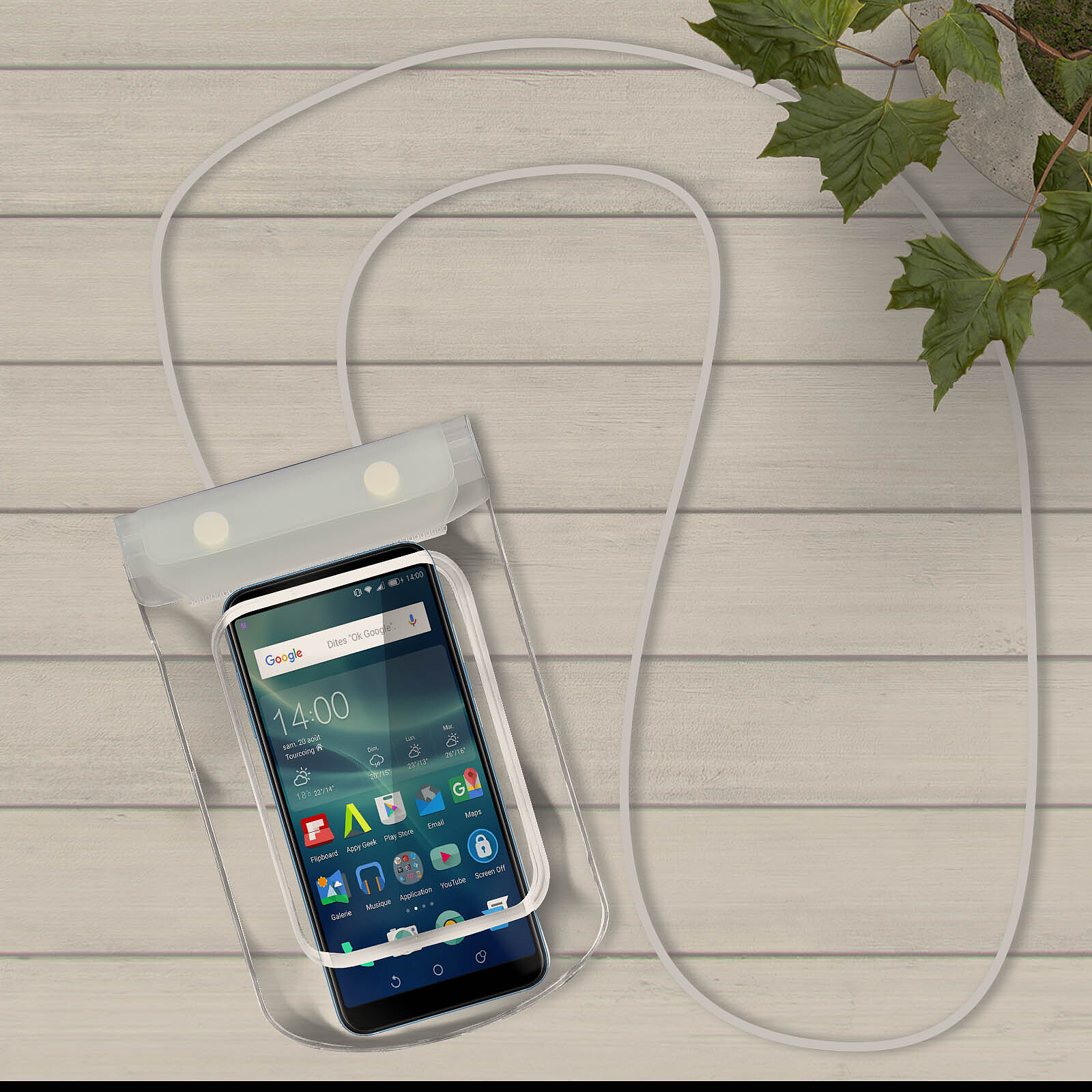 Avizar Pochette Étanche Universelle pour Smartphone avec Dragonne Noir  transparent - Coque téléphone - LDLC