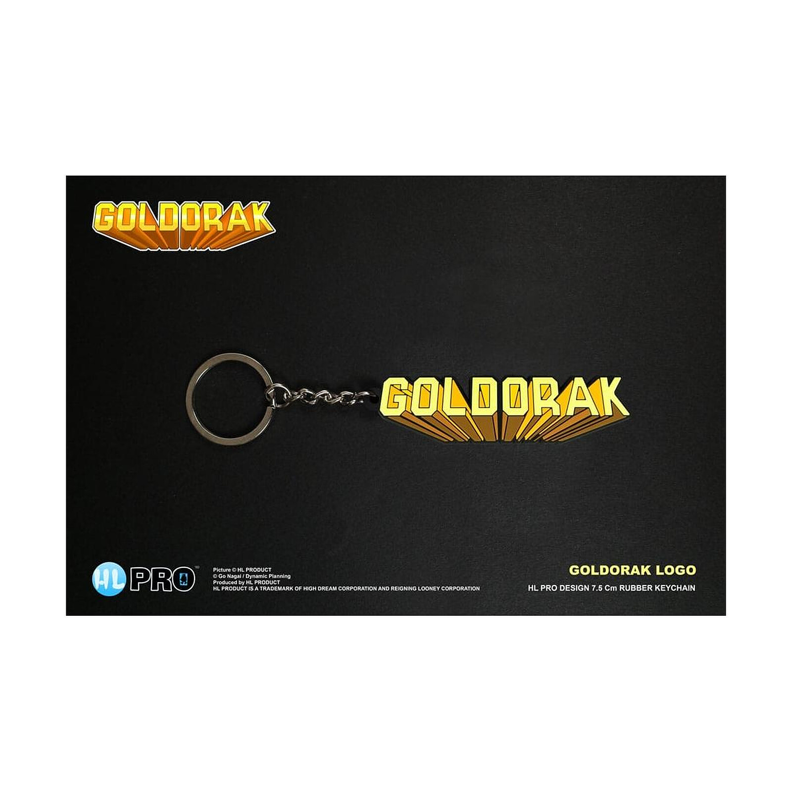 Goldorak - Porte-clés caoutchouc Logo Goldorak 7 cm - Porte-clés - LDLC