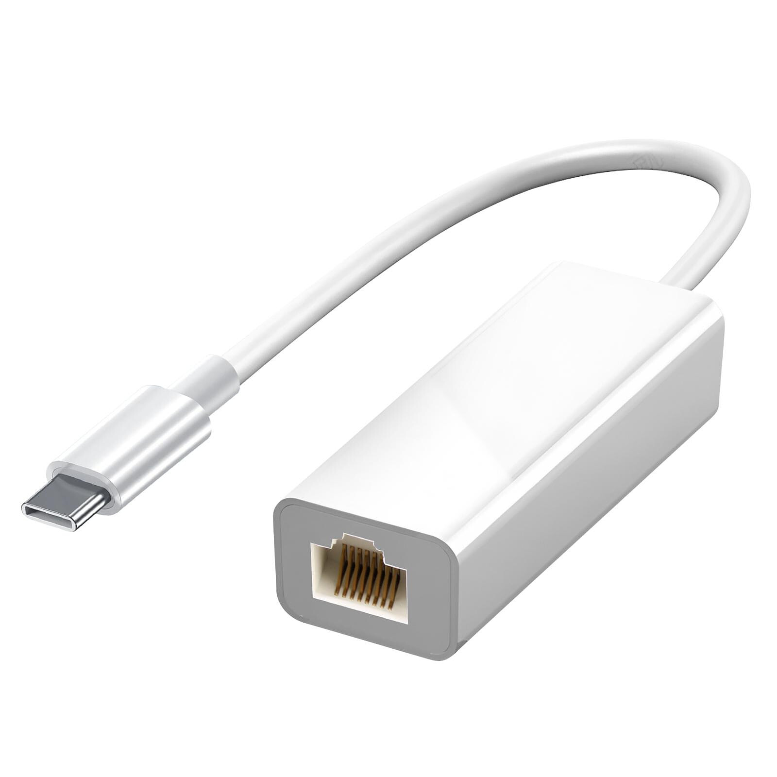 Avizar Adaptateur USB-C vers Ethernet Débit 100Mbps Design Compact