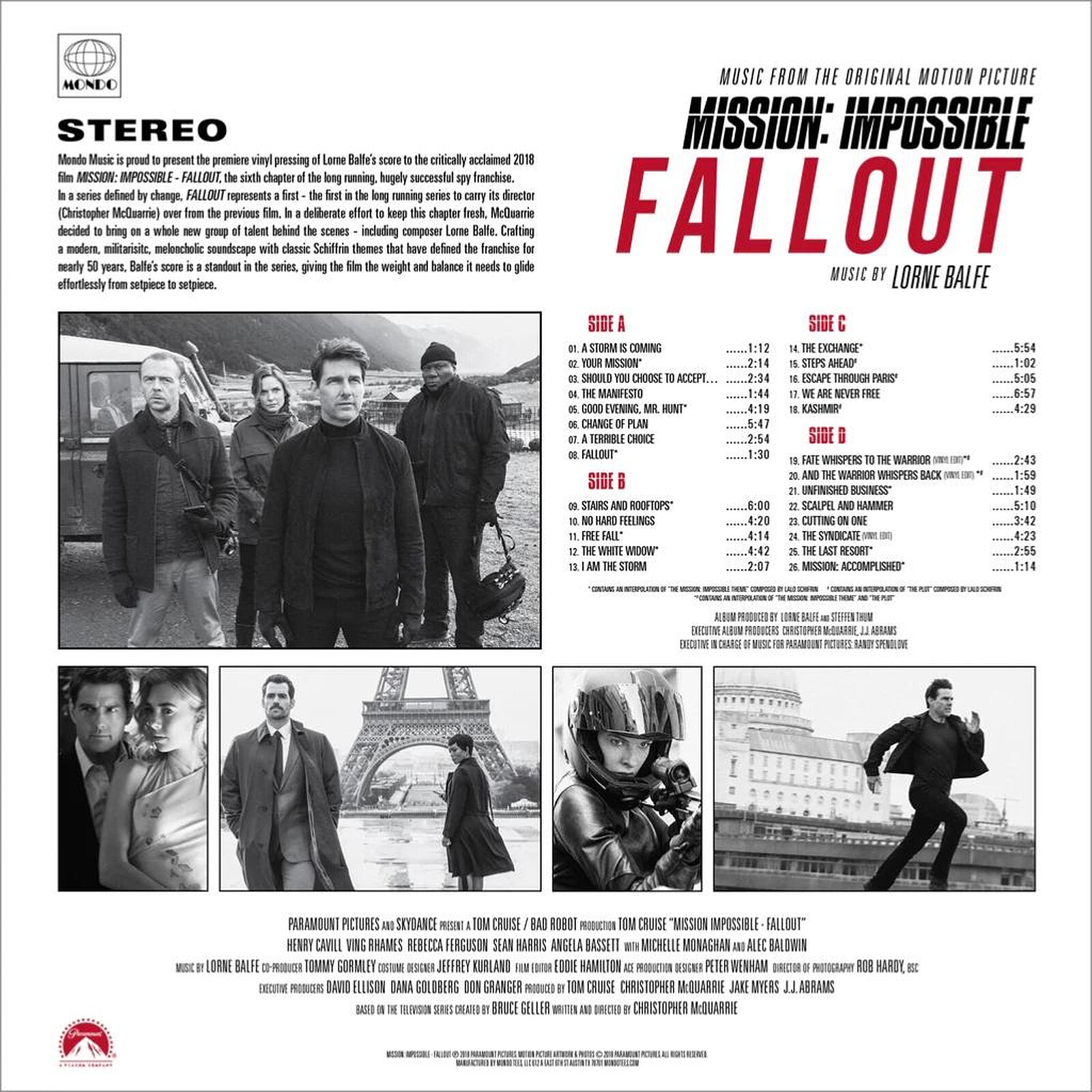 Mission: Impossible – Fallout – Music From The Original Motion