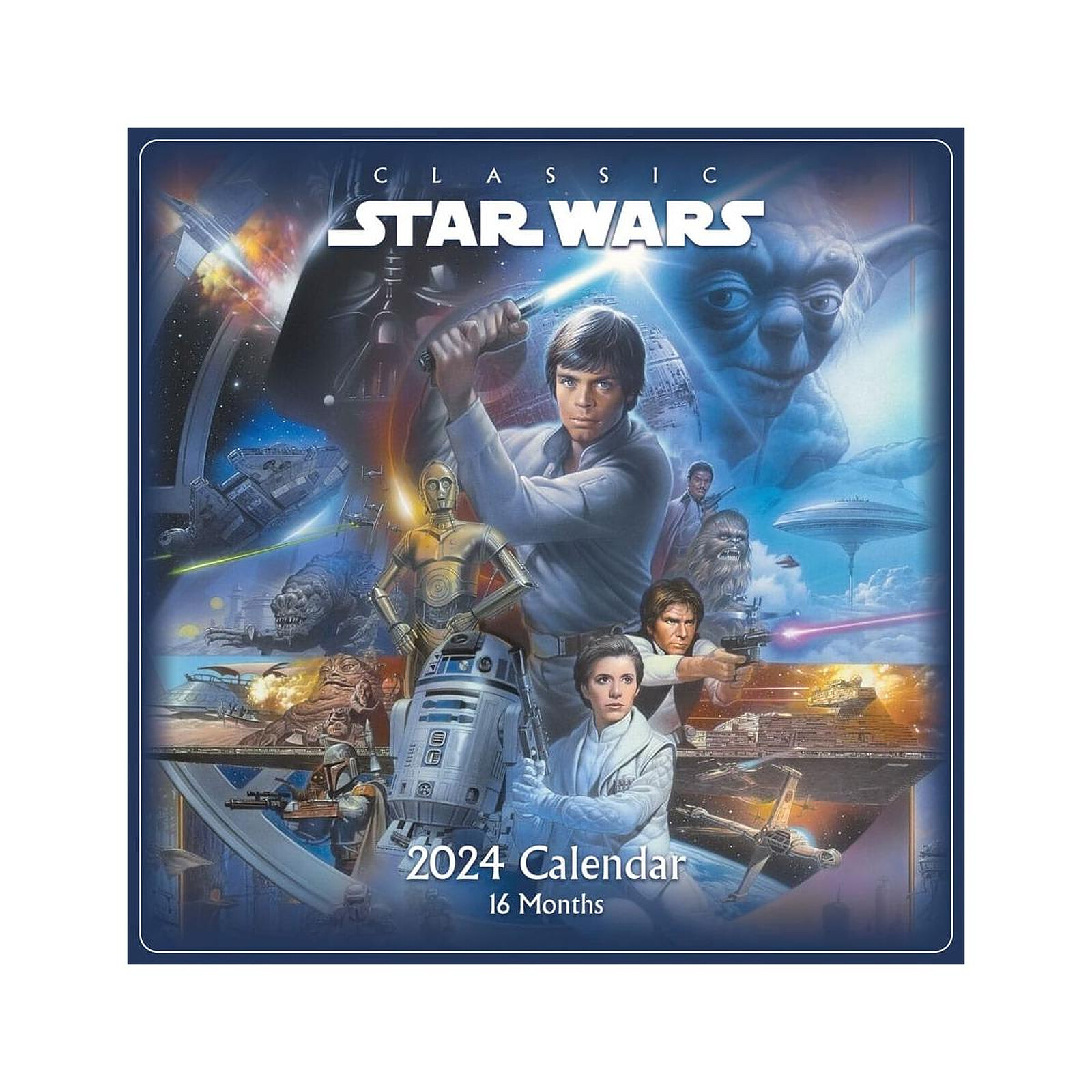 Star Wars: Retour De Le Jedi Carré Calendrier 2024 Mural Agenda