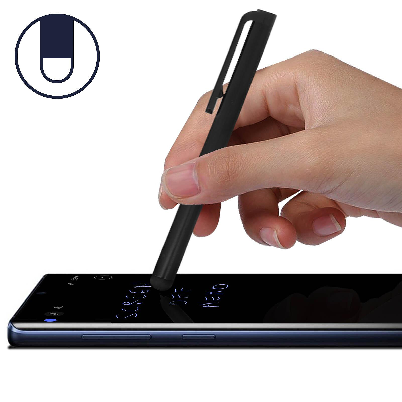 Avizar Stylet Écran Tactile Universel Embout Silicone Stylo A Bille Clip  Intégré Blanc - Stylet tablette tactile - LDLC