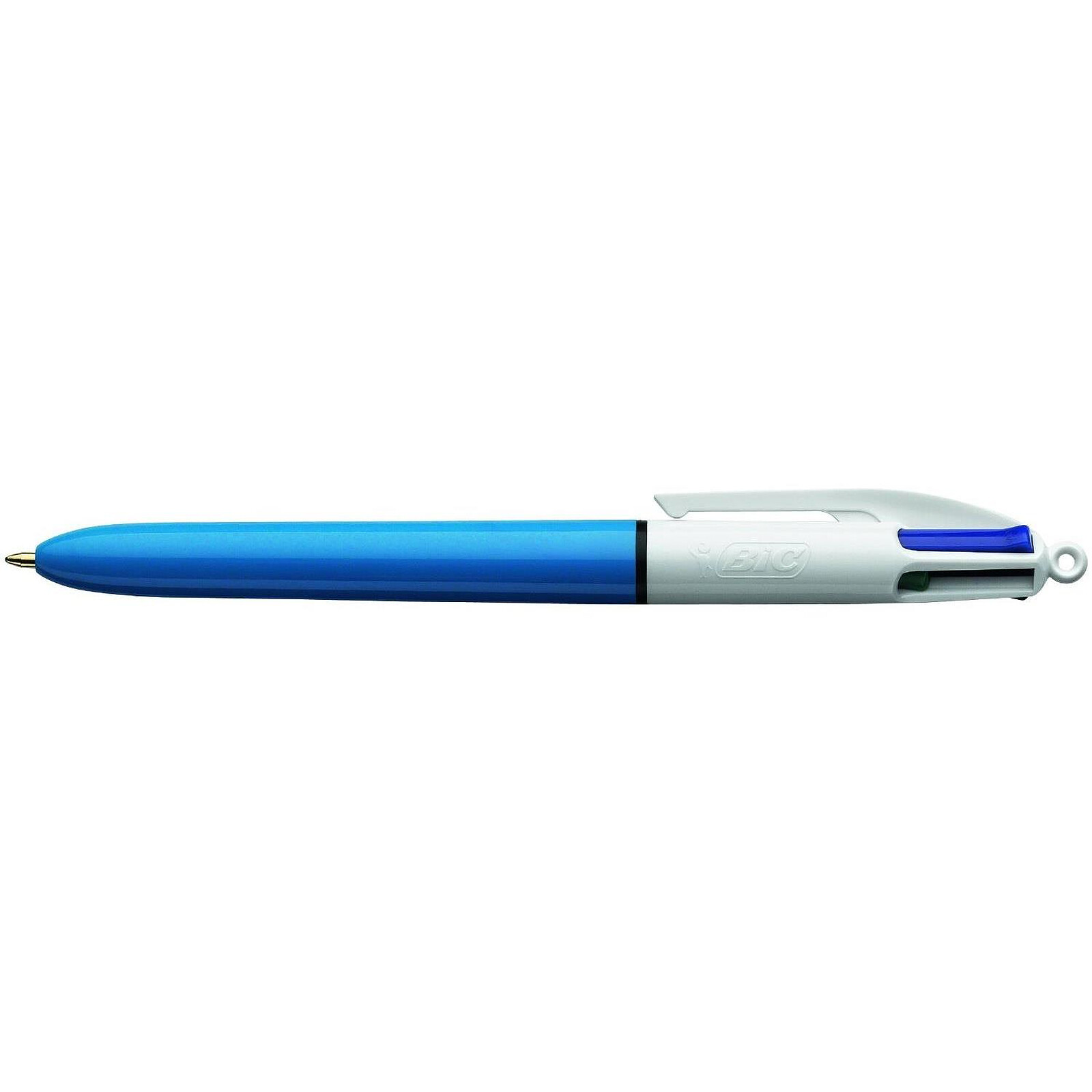 Recharge stylo bille Bic 4 couleurs - bleue