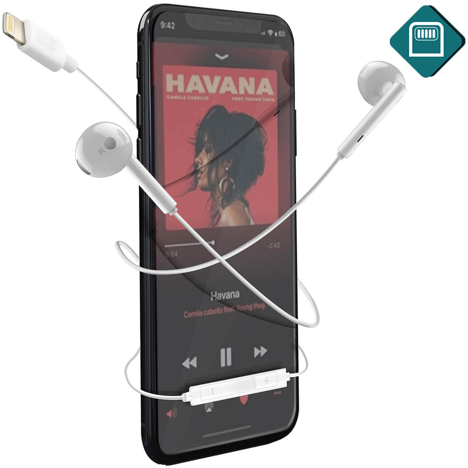 Avizar Écouteurs pour iPhone Lightning Filaires Kit Mains Libres