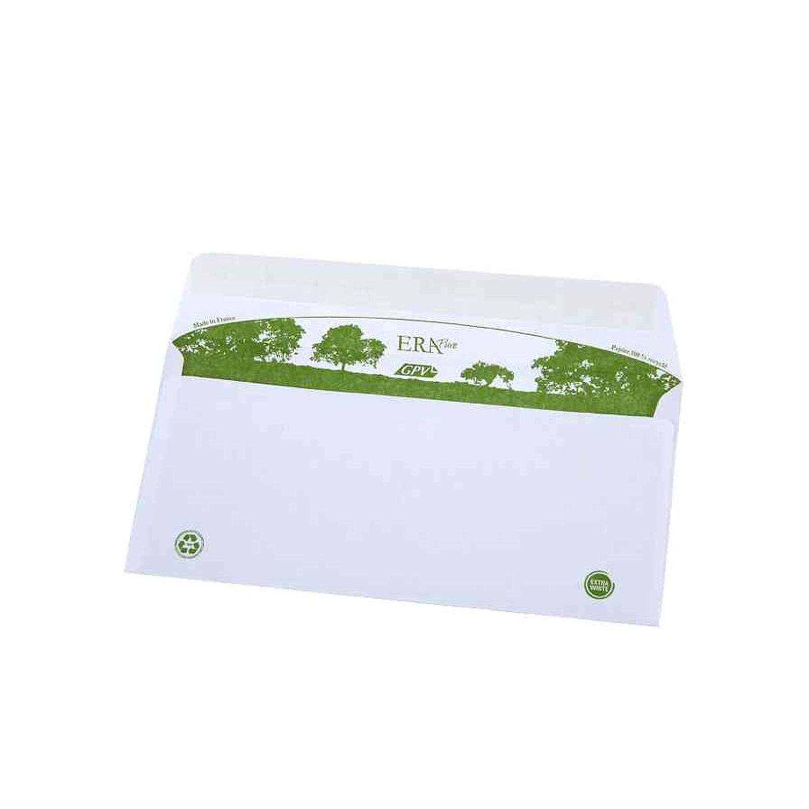 Boîte de 500 enveloppes élection recyclées vertes 90x140 80 g/m²