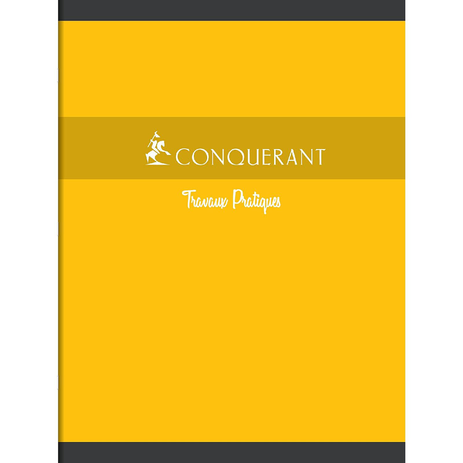 Cahier 17x22 - 96 pages - Séyès - Polypro jaune - Conquérant