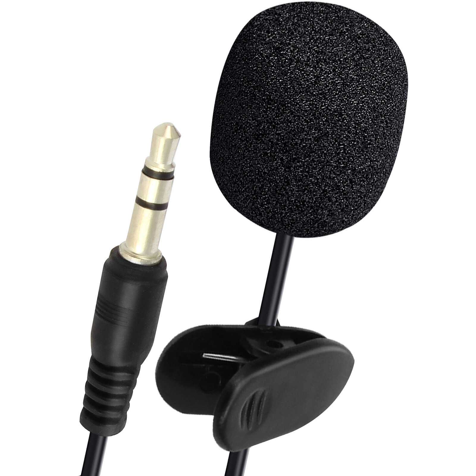 Avizar Micro-cravate Jack 3.5mm Enregistrement Audio Fixation à clip Cable  1.5m - Noir - Micro pour dictaphone - LDLC