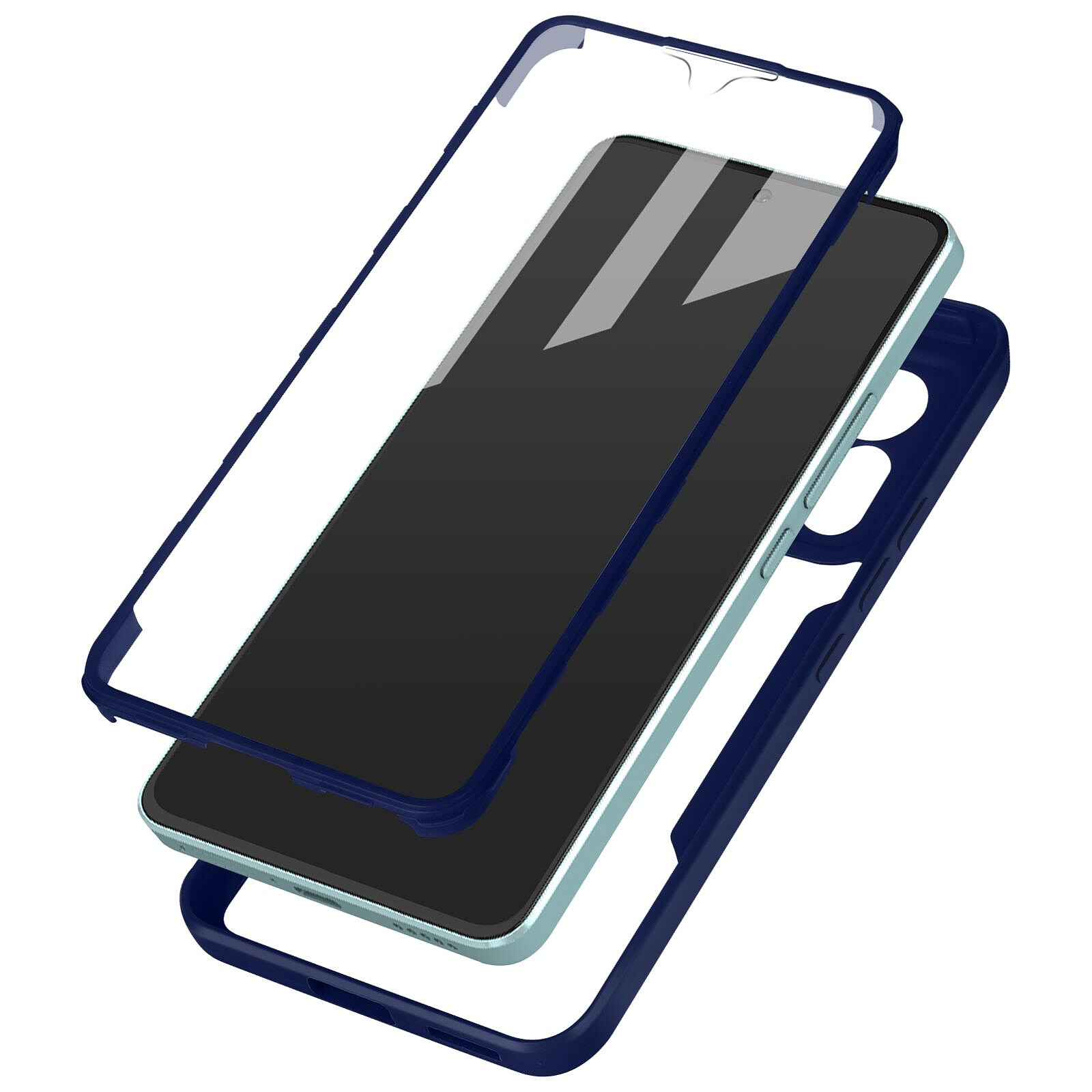 Avizar Coque pour Xiaomi Redmi Note 12 Pro 5G Hybride Antichoc Bague  Métallique Support Bleu - Coque téléphone - LDLC